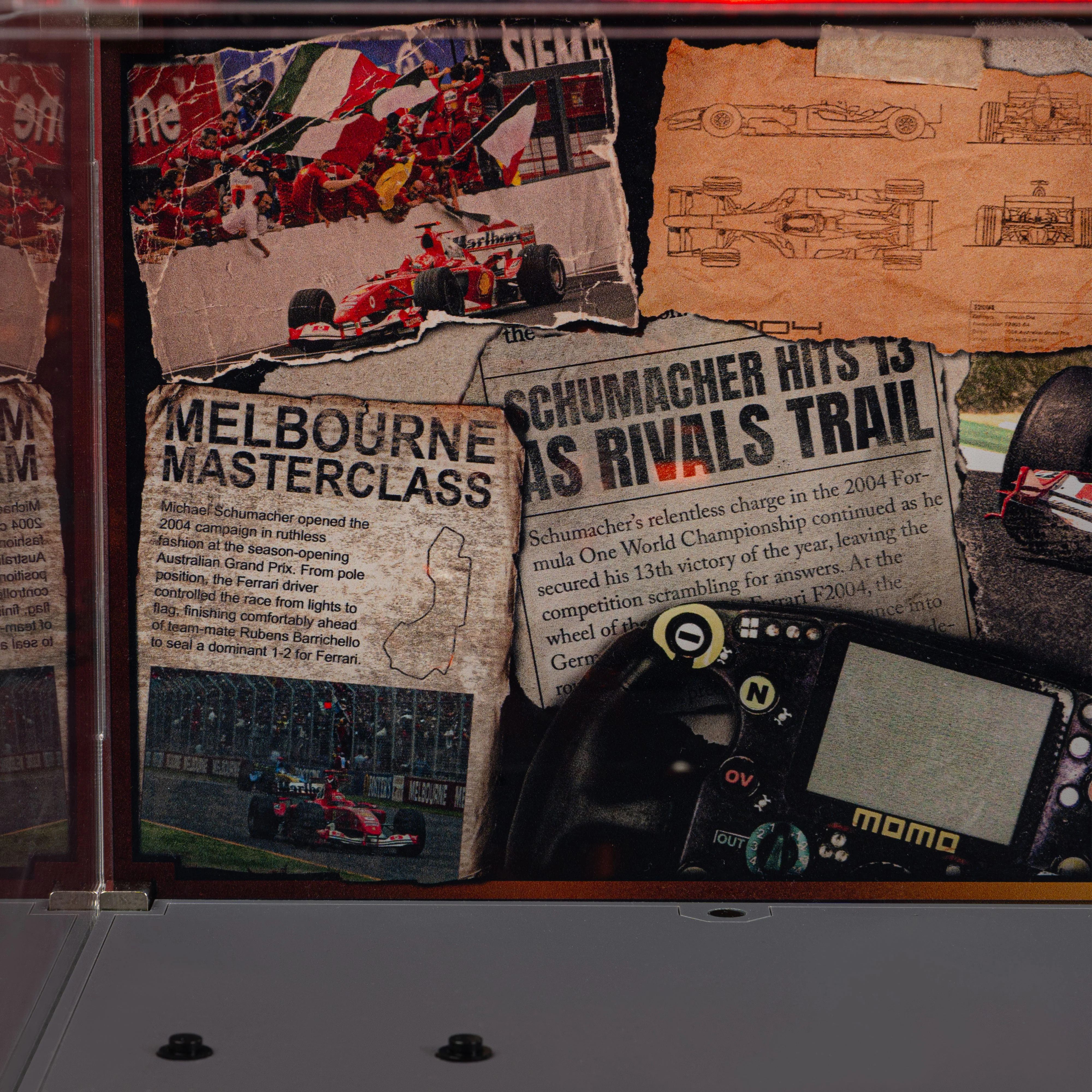 Limited Edition Display Case for LEGO® Icons: Ferrari F2004 & Michael Schumacher (11375) - Image 11