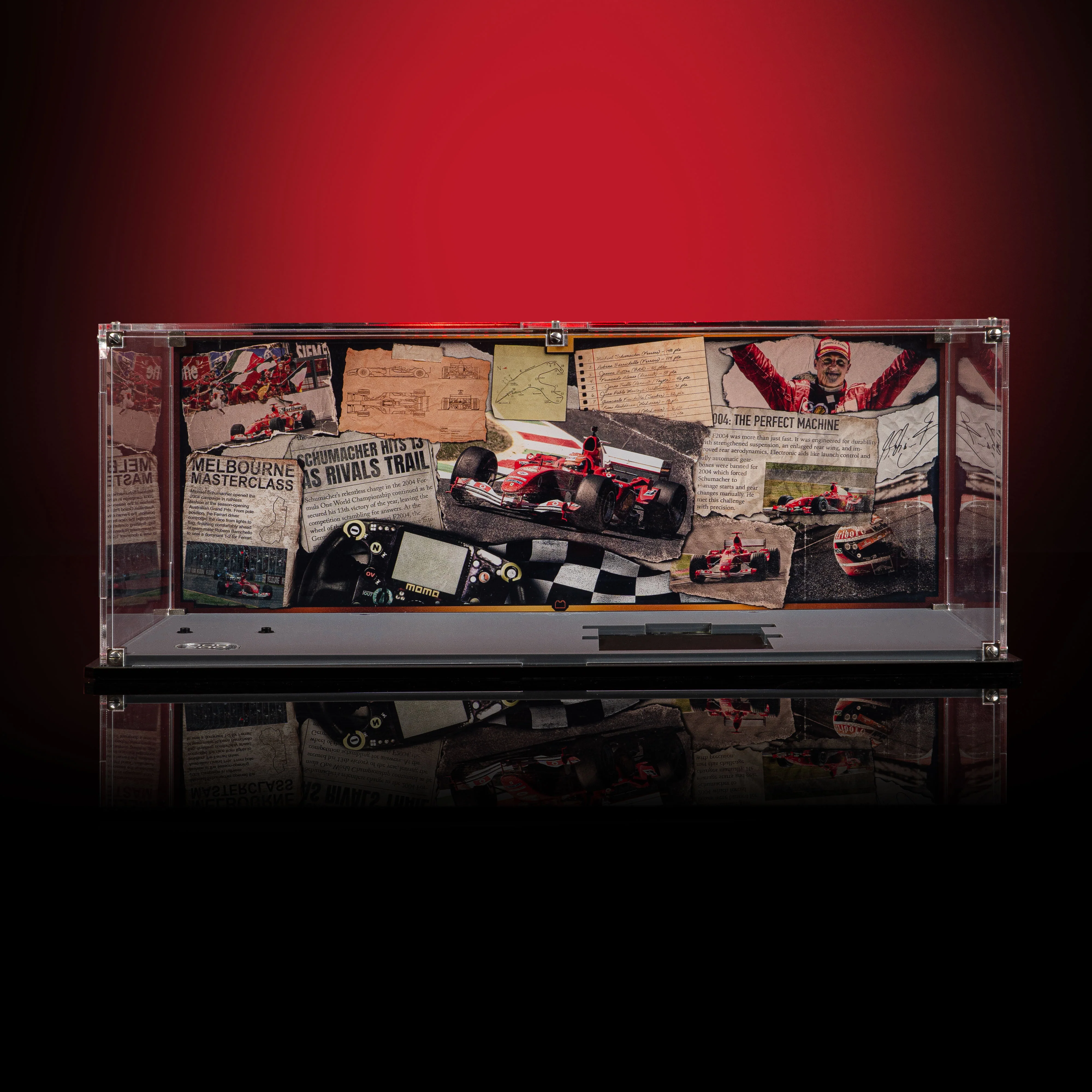 Limited Edition Display Case for LEGO® Icons: Ferrari F2004 & Michael Schumacher (11375) - Image 4