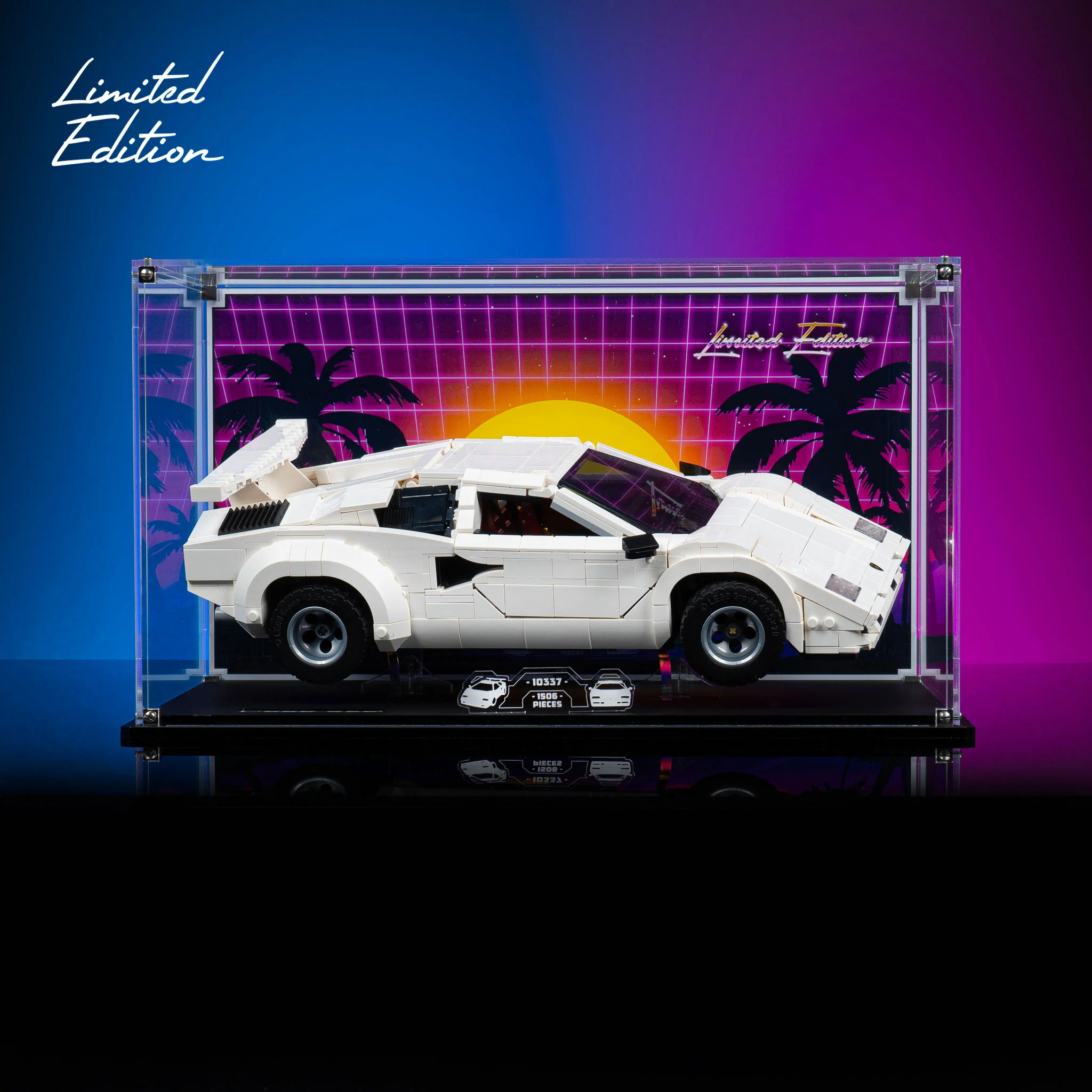 Limited Edition Display Case for LEGO® Icons Lamborghini Countach 5000 Quattrovalvole (10337) - Image 2