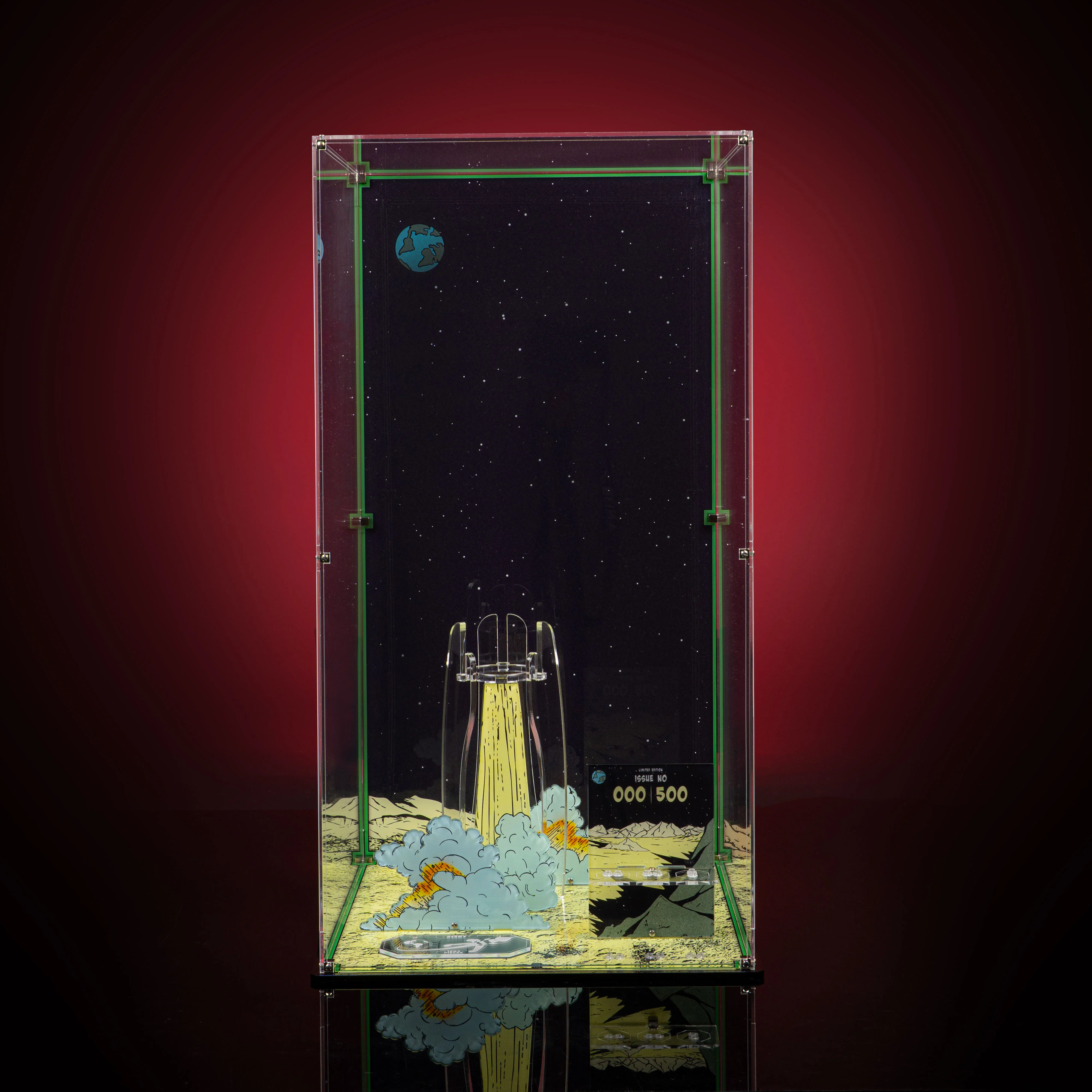 Limited Edition Display Case for LEGO® Ideas: Tintin® Moon Rocket (21367) - Image 5