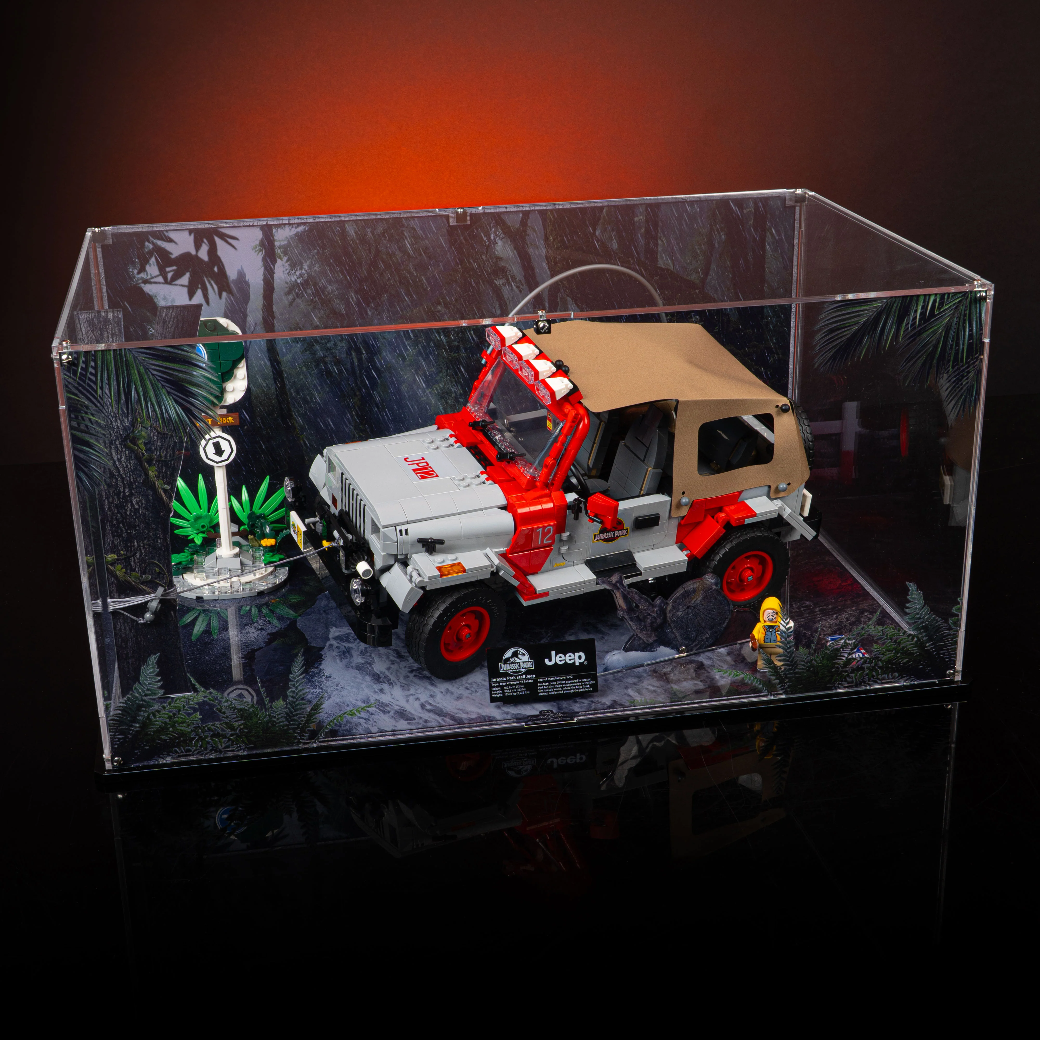Limited Edition Display Case for LEGO® Jurassic Park Jeep® Wrangler (77984) - Image 5