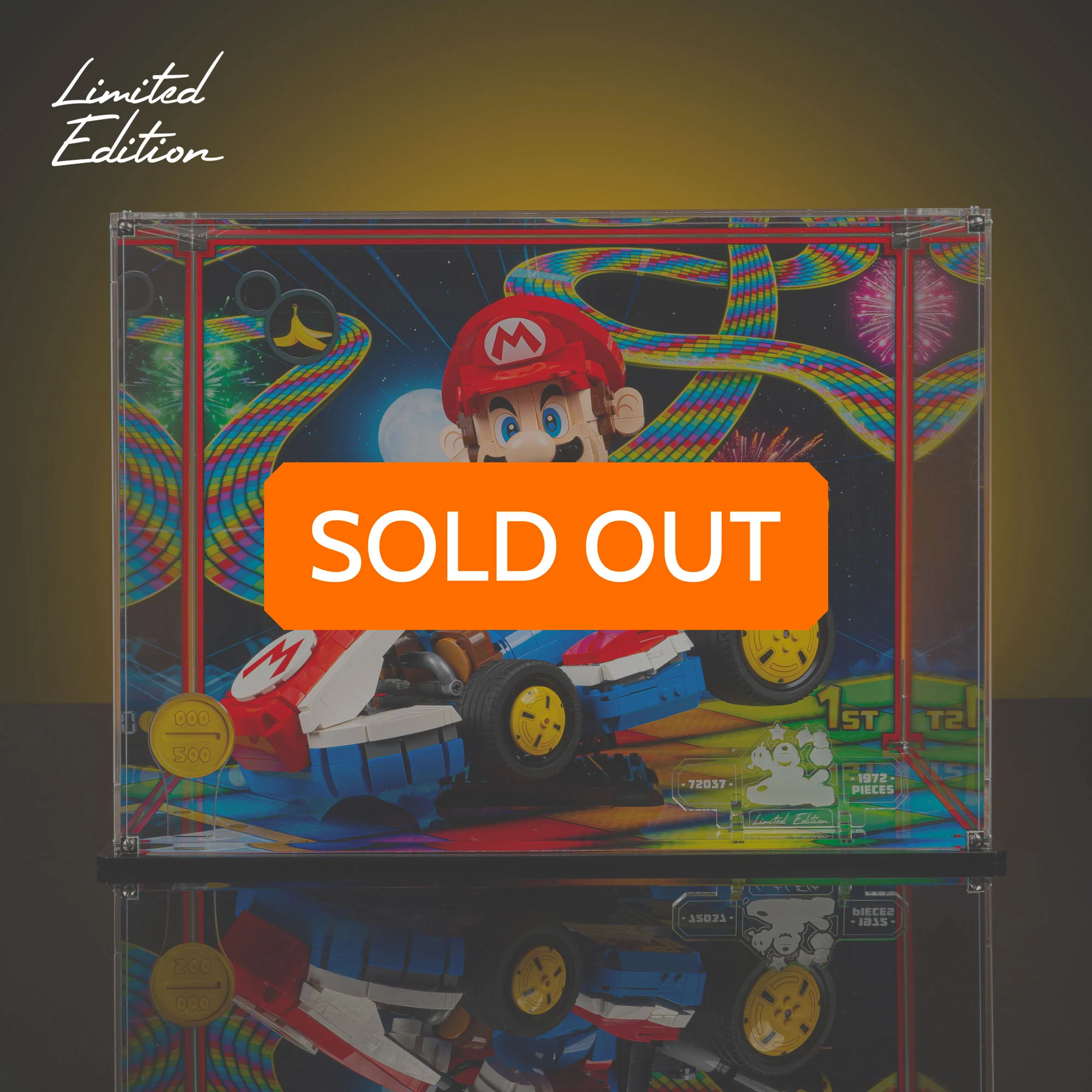 Limited Edition Display Case for LEGO® Mario Kart™ Mario & Standard Kart (72037)