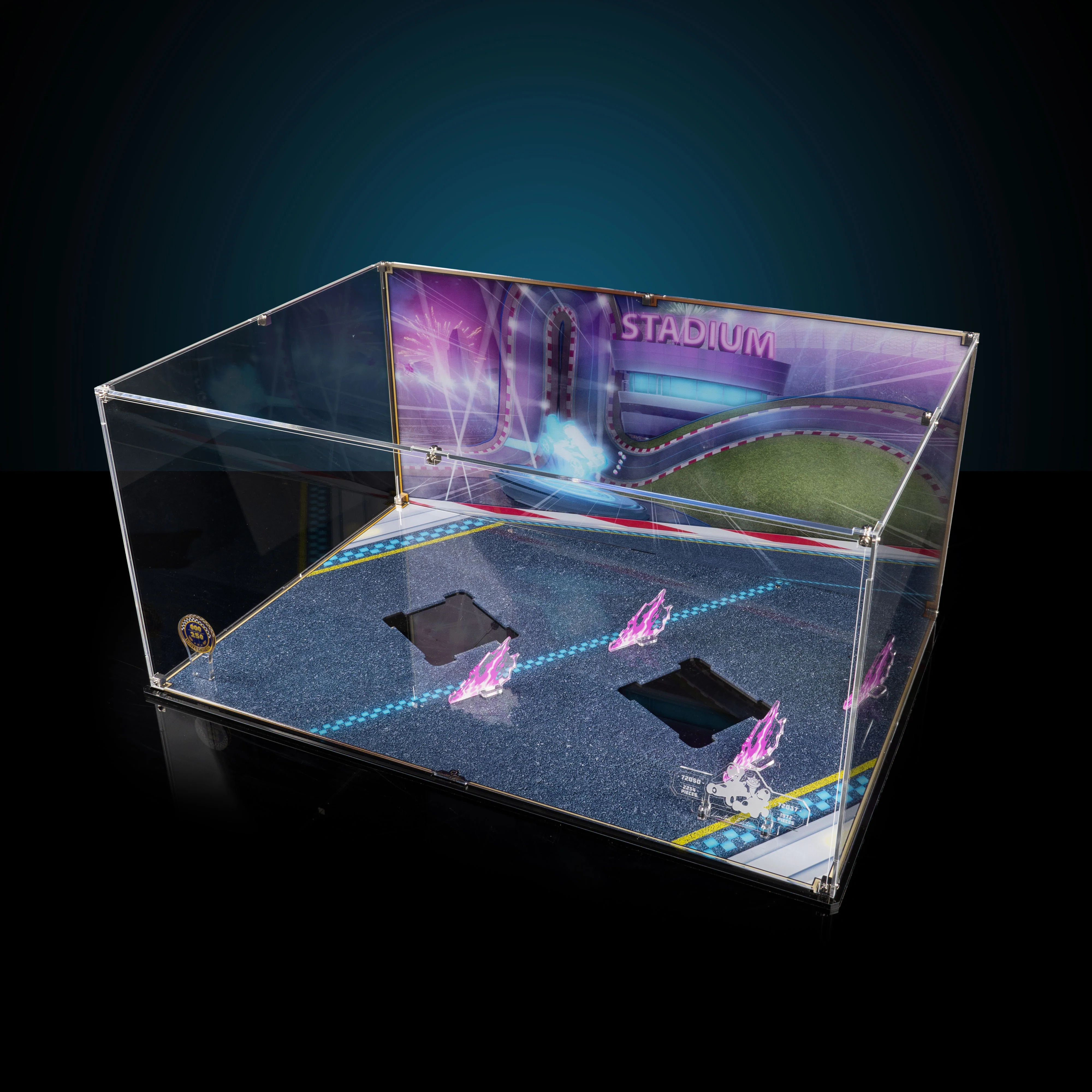Limited Edition Display Case for LEGO® Mario Kart™ Mario & Standard Kart (72037) & Luigi & Mach 8 (72050) - Image 3