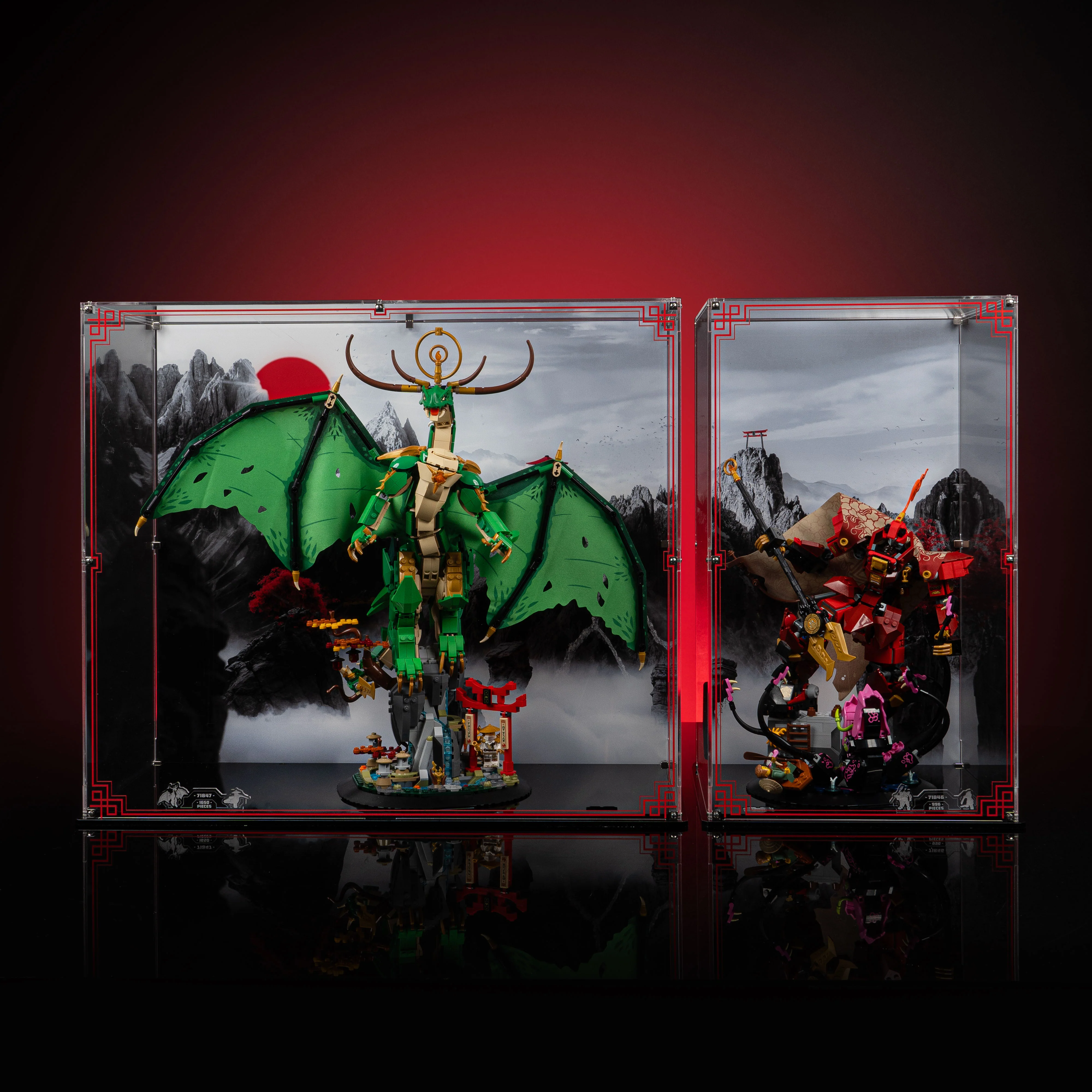 Limited Edition Display Case for LEGO® Ninjago®: The Fire Knight Mech (71846) - Image 14