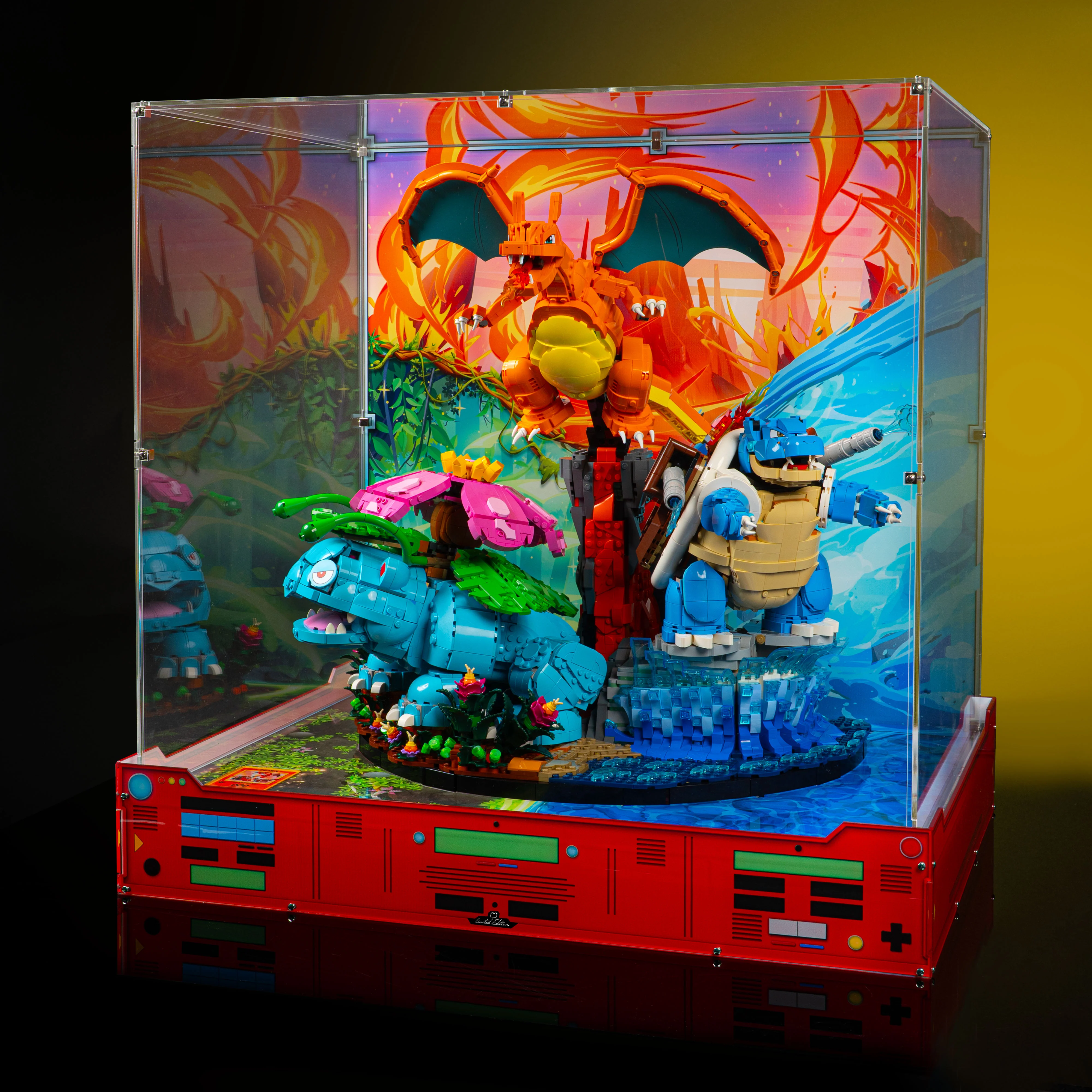 Limited Edition Display Case for LEGO® Pokémon™: Venusaur, Charizard and Blastoise (72153) - Image 2