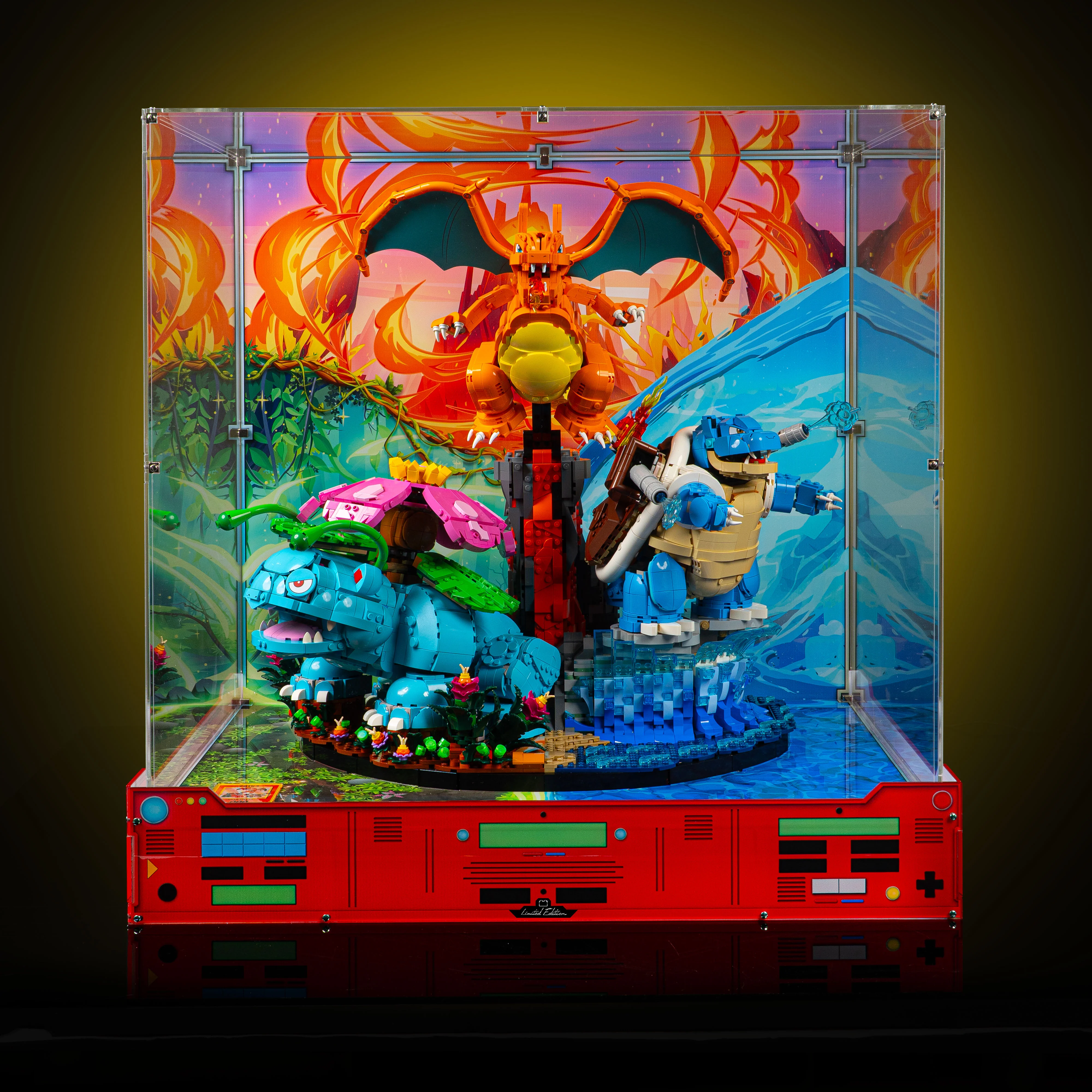 Limited Edition Display Case for LEGO® Pokémon™: Venusaur, Charizard and Blastoise (72153) - Image 6