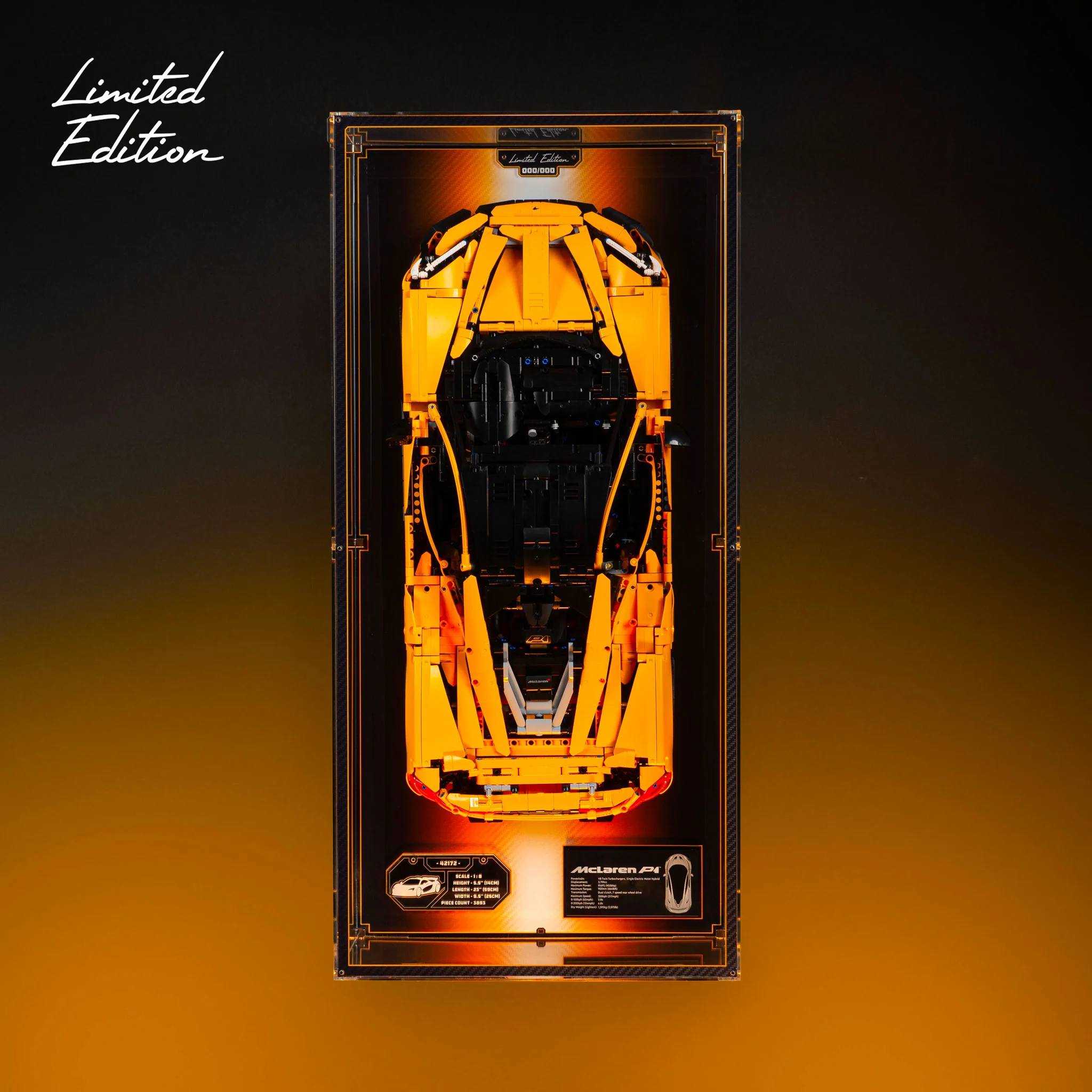 Limited Edition Wall Mounted Display Case for LEGO® Technic™ McLaren P1™ (42172) - Image 2