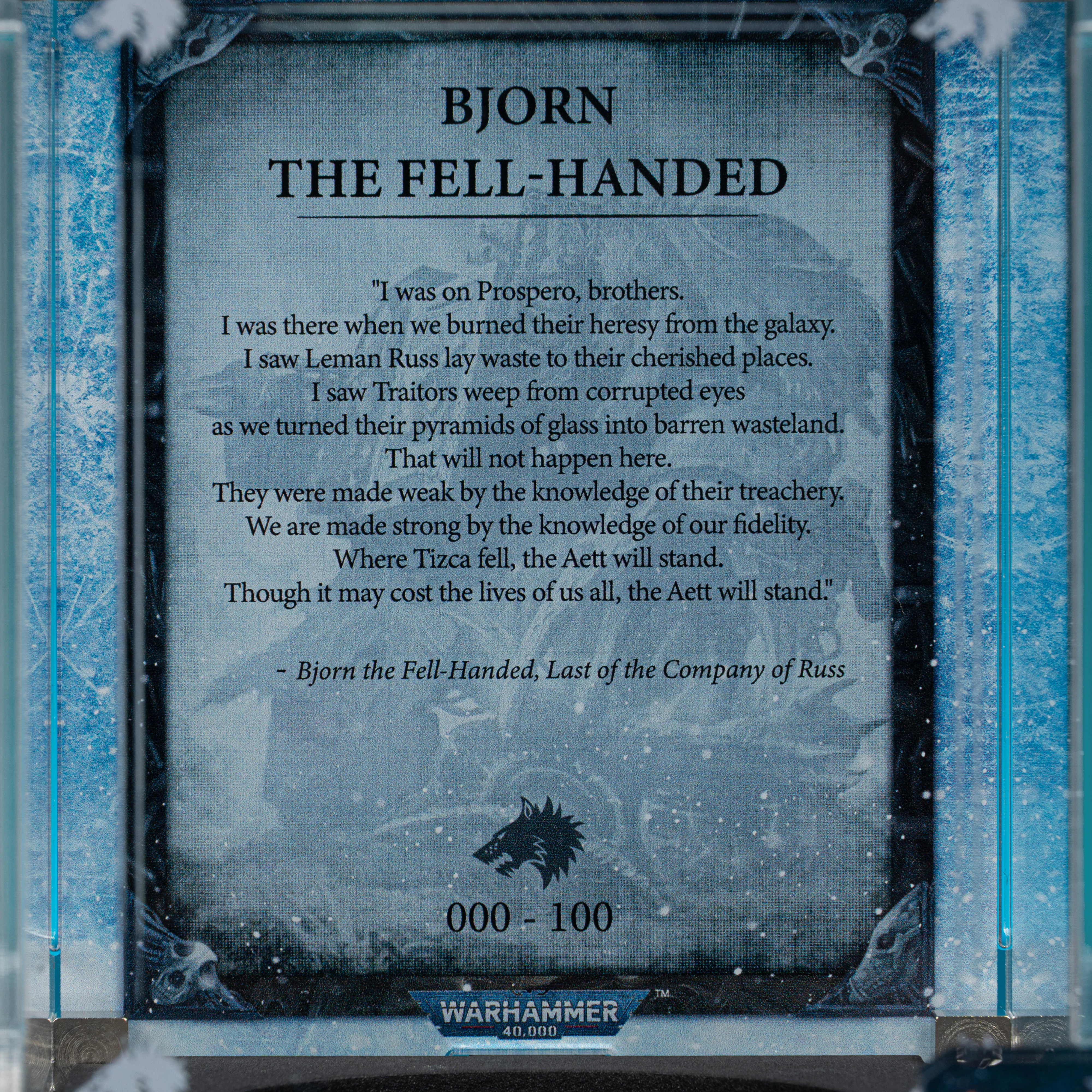 Limited Edition Display Case for Warhammer® 40,000 Bjorn the Fell-handed - Image 6