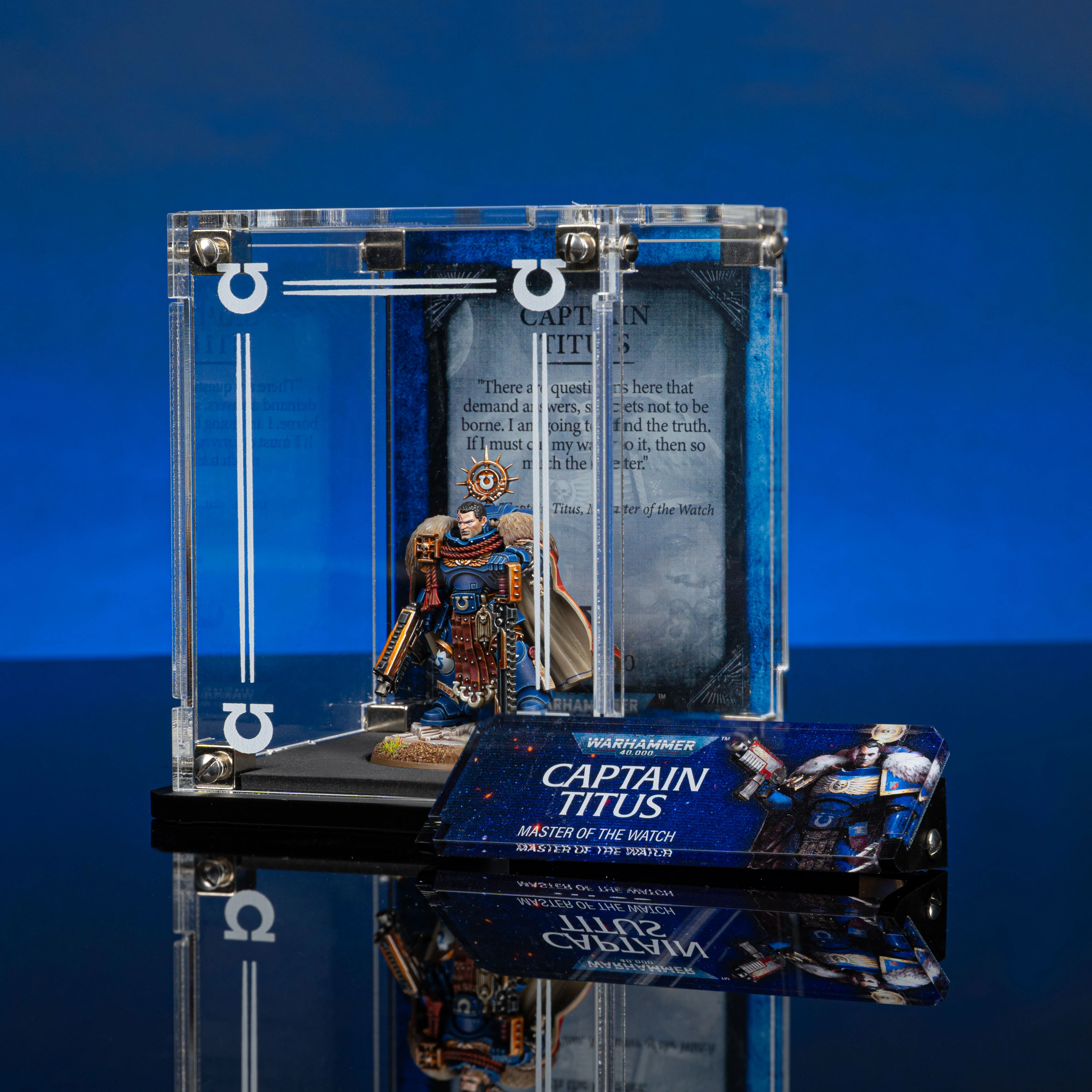 Limited Edition Display Case for Warhammer® 40,000 Captain Titus - Image 2