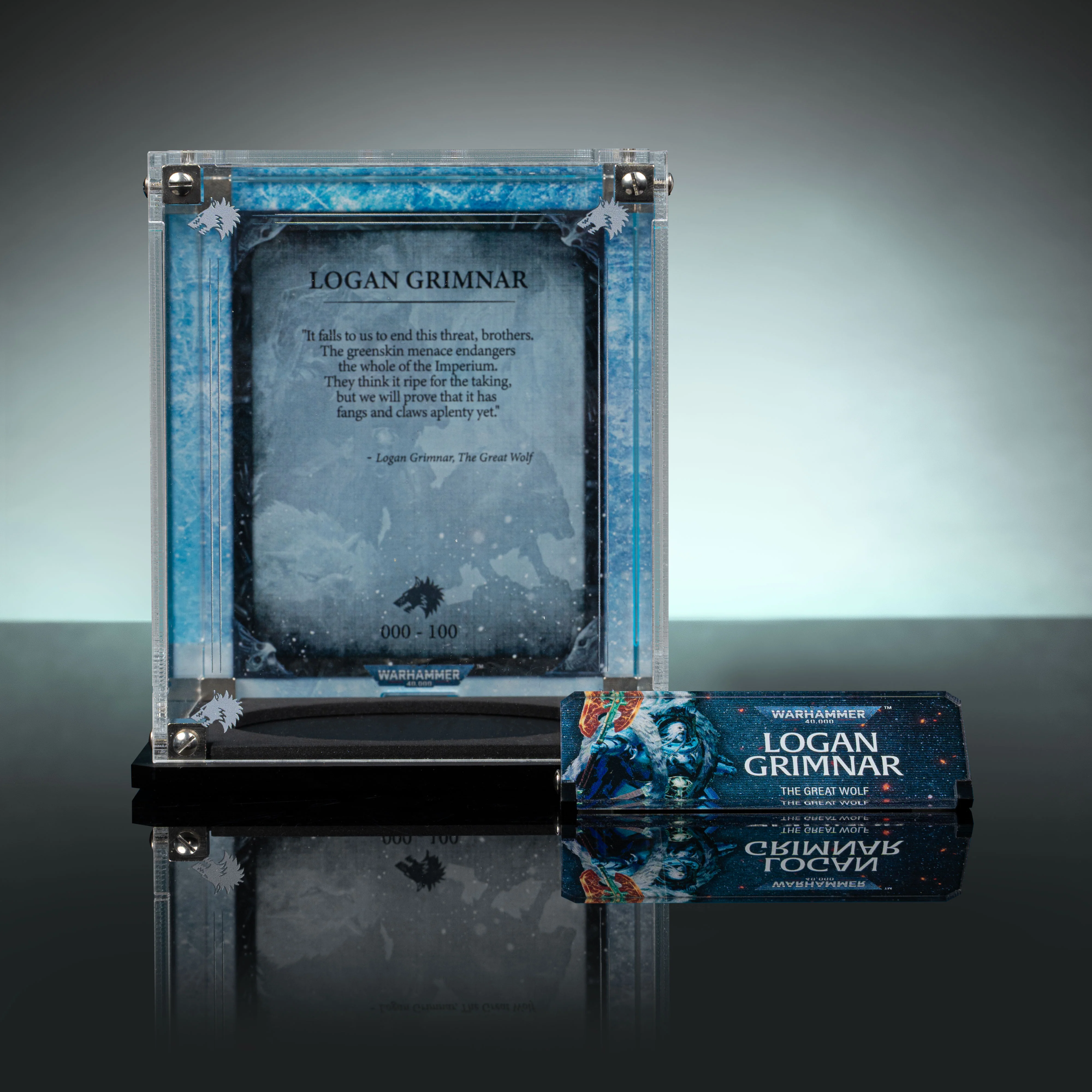 Limited Edition Display Case for Warhammer® 40,000 Logan Grimnar - Image 4