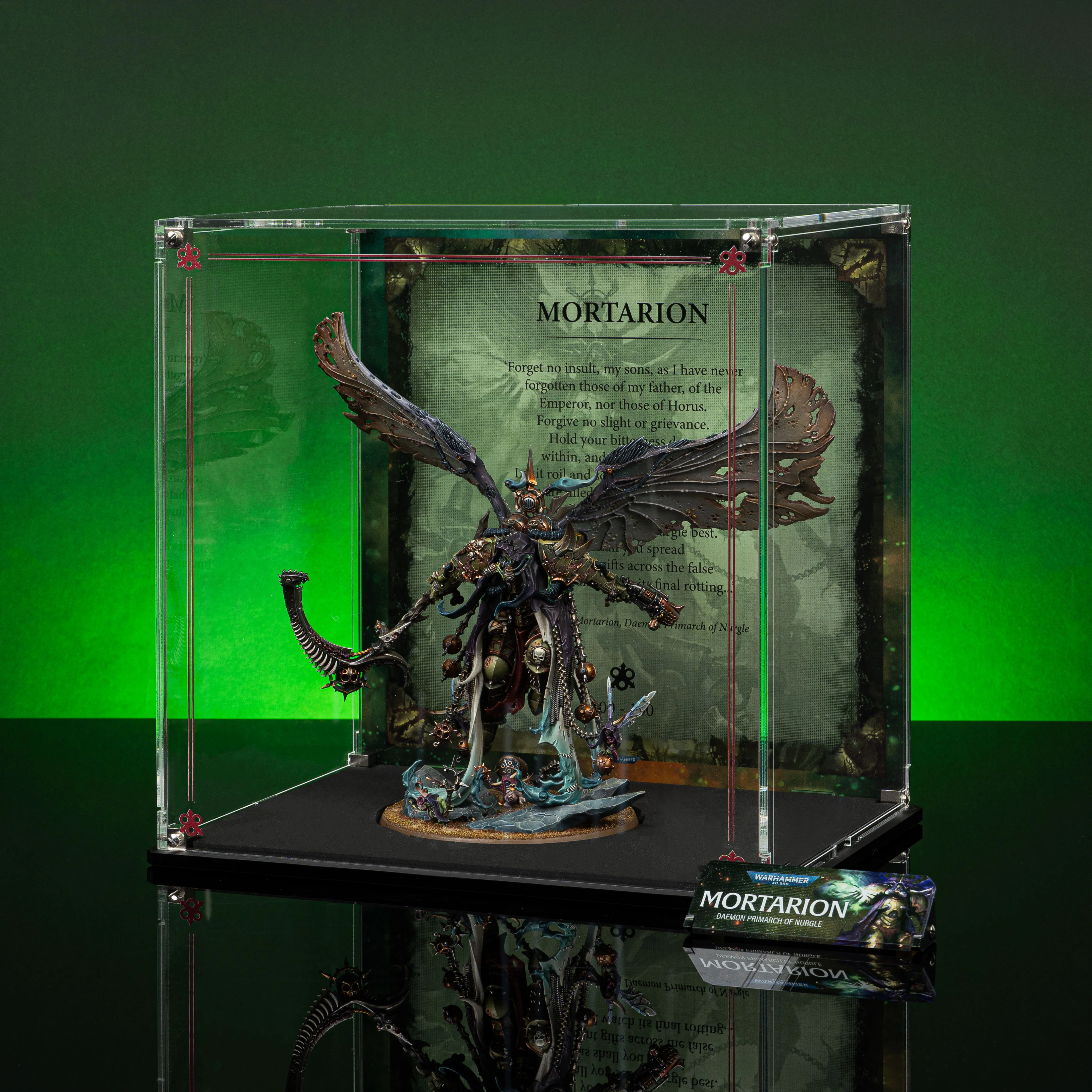 Limited Edition Display Case for Warhammer® 40,000 Mortarion, Daemon Primarch of Nurgle - Image 2