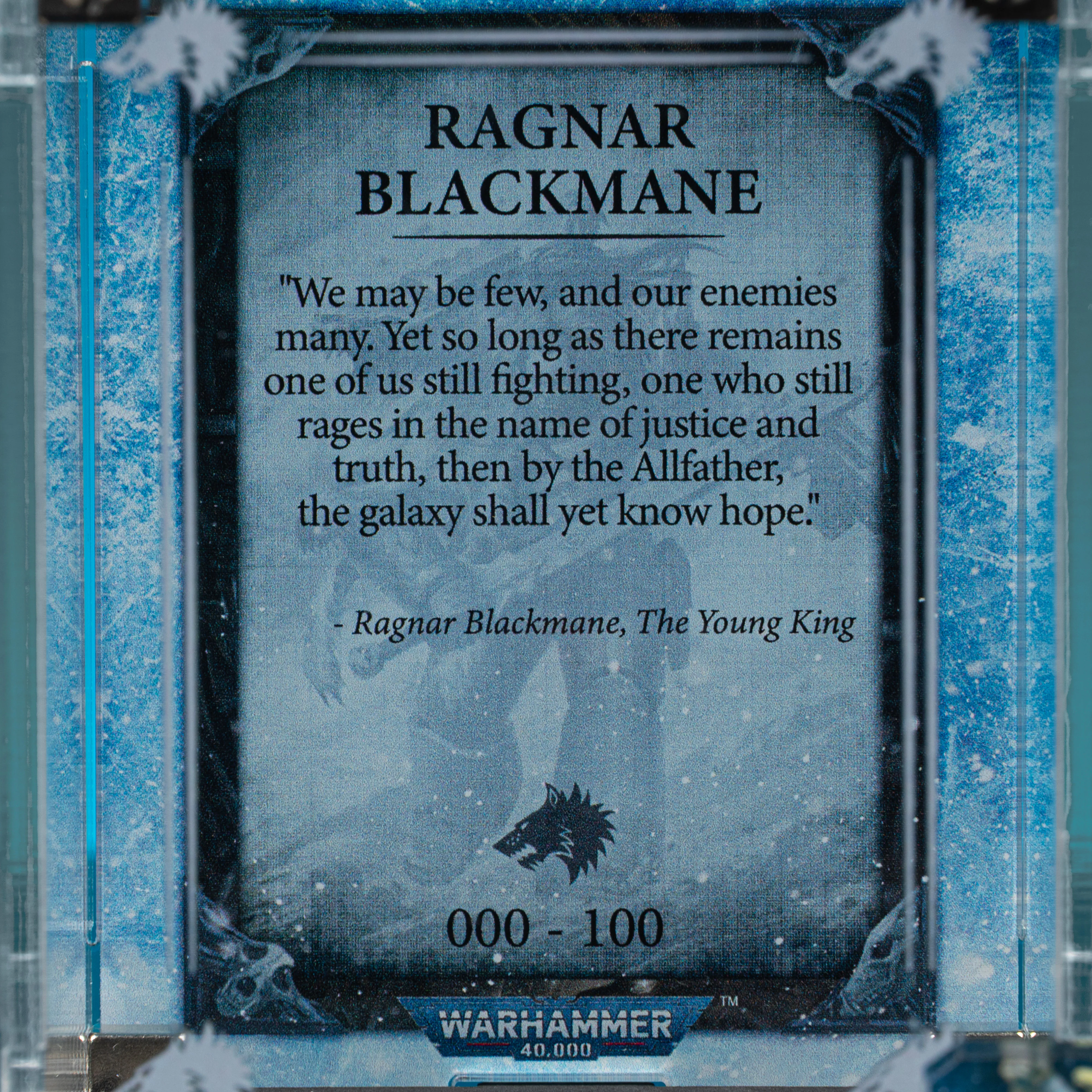 Limited Edition Display Case for Warhammer® 40,000 Ragnar Blackmane - Image 6