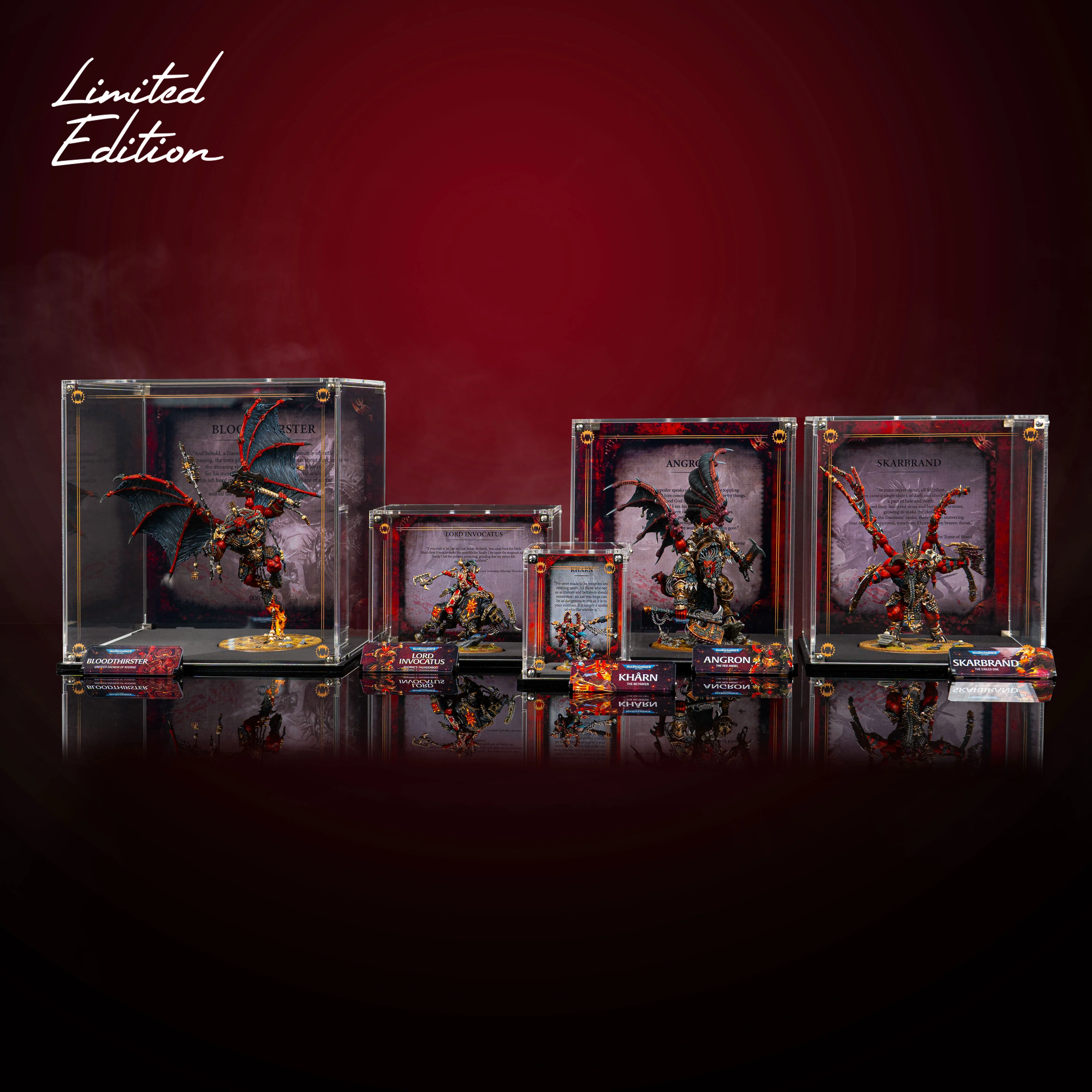 Limited Edition Display Cases for Warhammer® 40,000 World Eaters Miniatures