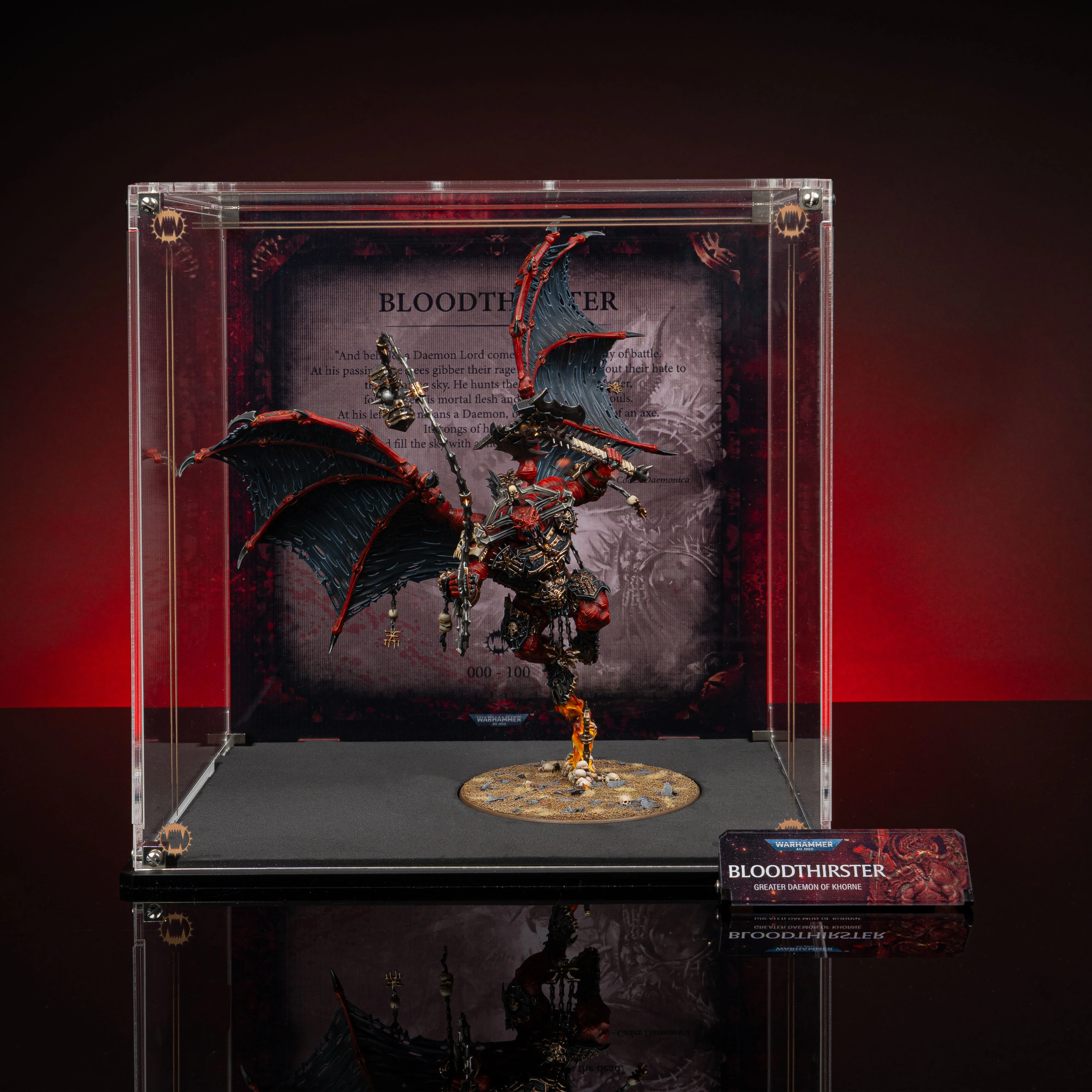 Limited Edition Display Cases for Warhammer® 40,000 World Eaters Miniatures - Image 4