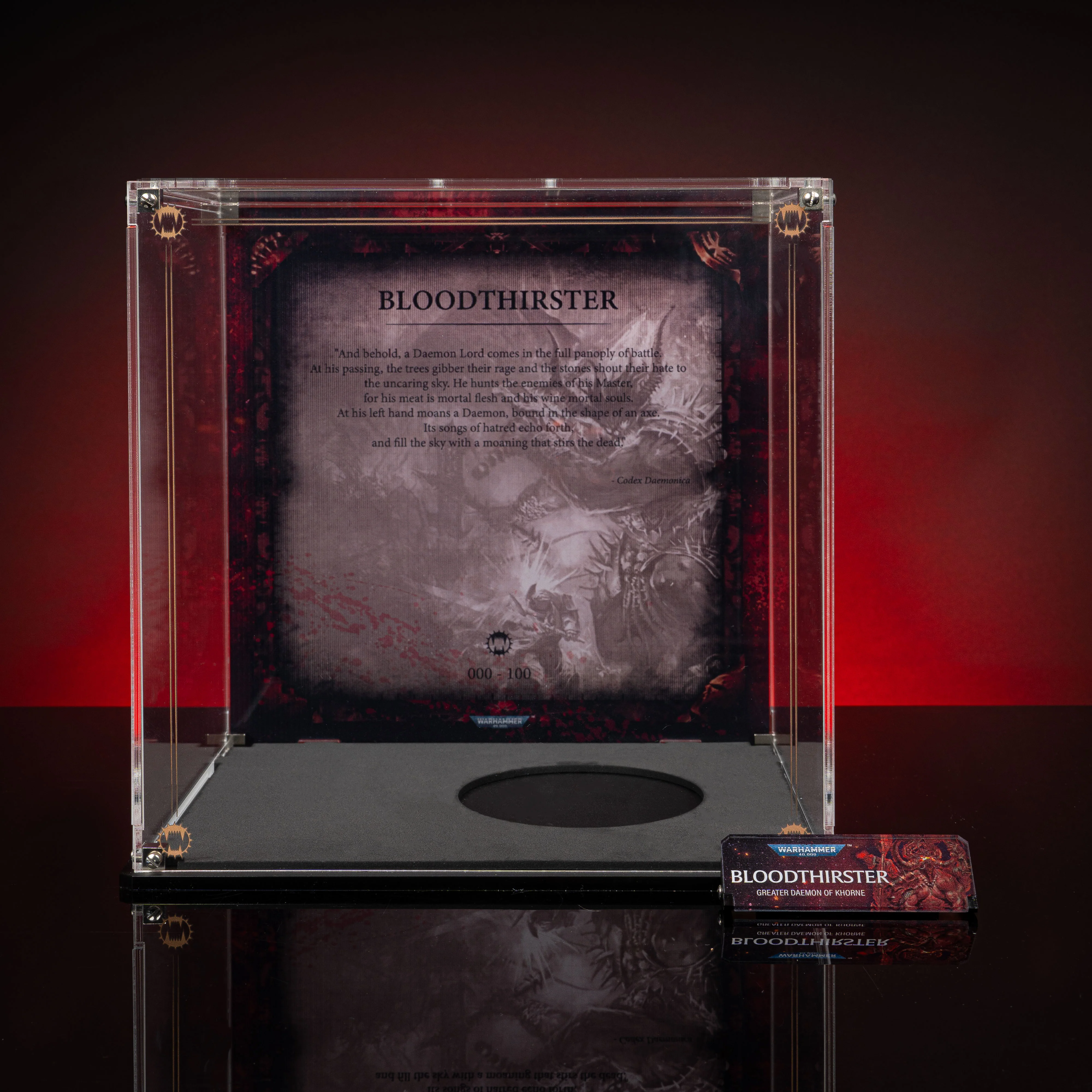 Limited Edition Display Cases for Warhammer® 40,000 World Eaters Miniatures - Image 9