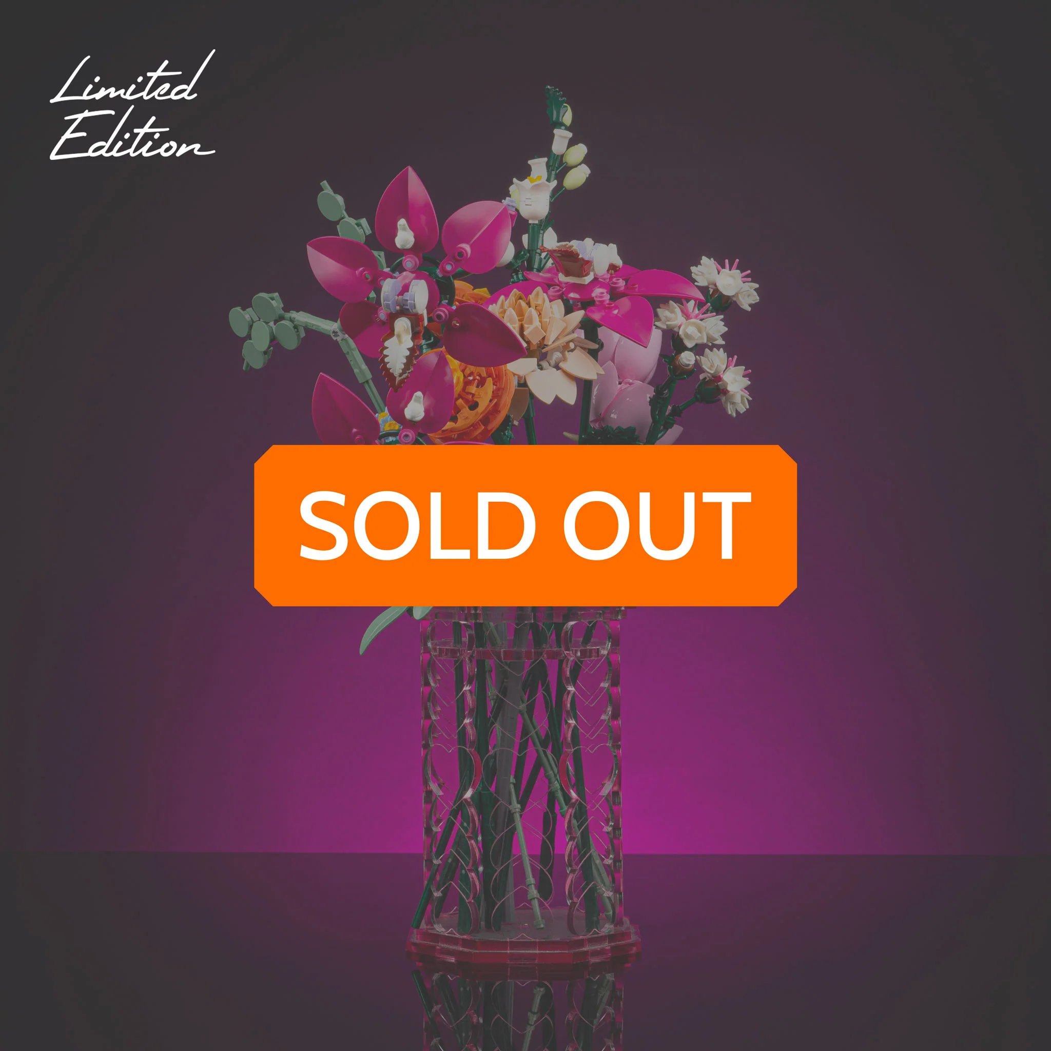 Limited Edition Large Valentine’s Day Vase for LEGO® Botanical Flowers
