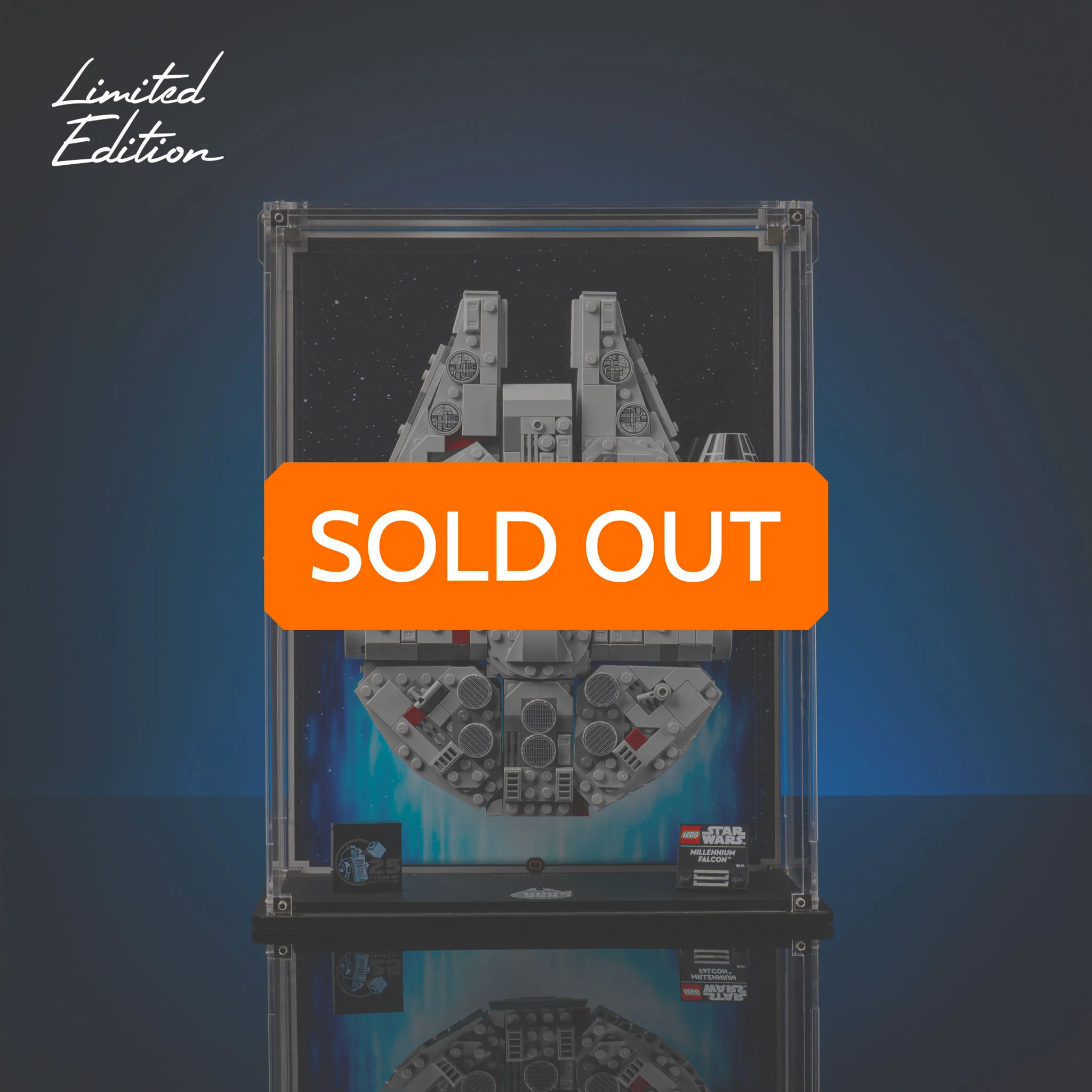 Limited Edition Vertical Display Case with Stand for LEGO® Star Wars™ Midi Scale Millennium Falcon™ (75375)