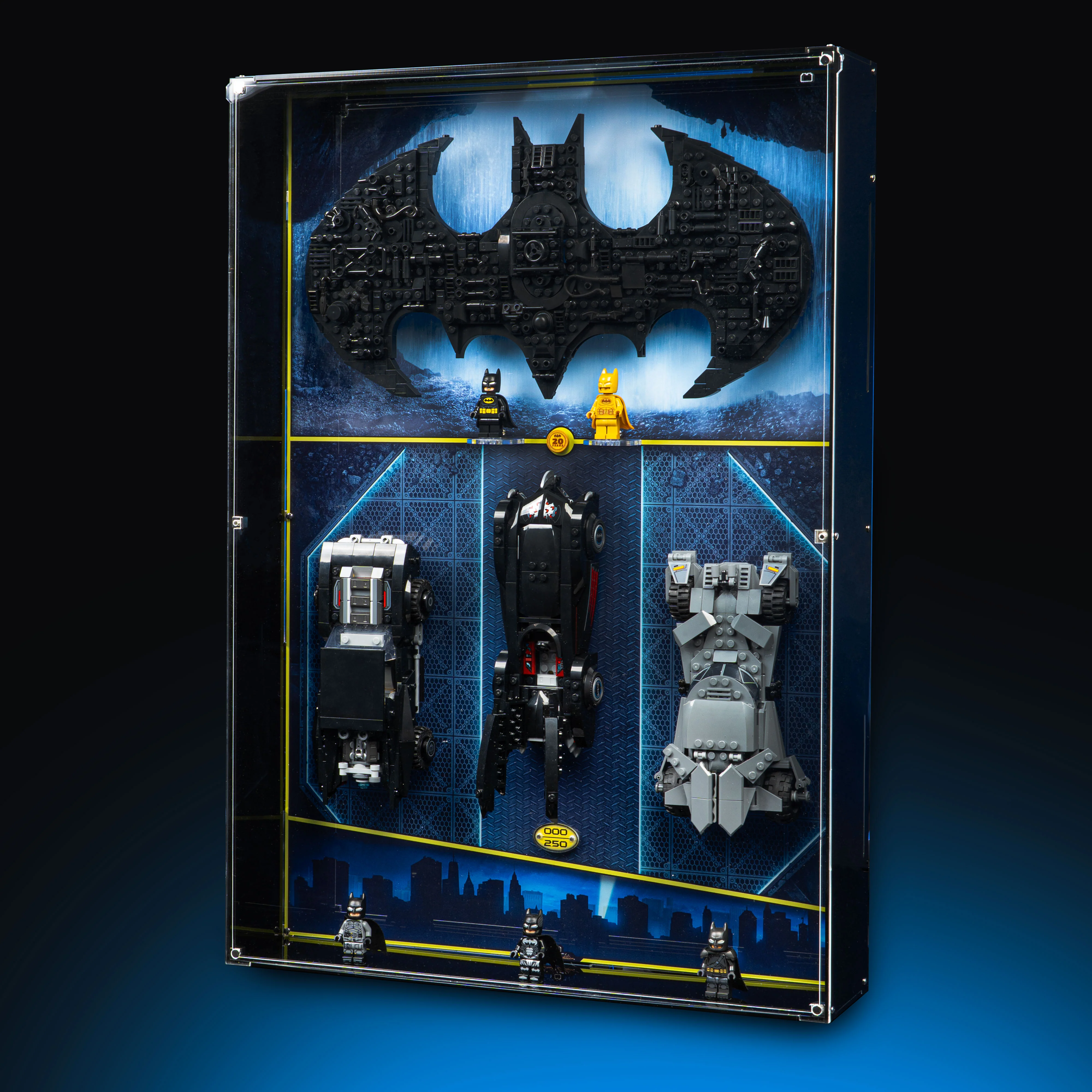 Limited Edition Wall Mounted Display Case for LEGO® Batman™ Logo & Cars (76330) (76332) (76333) (76331) - Image 4