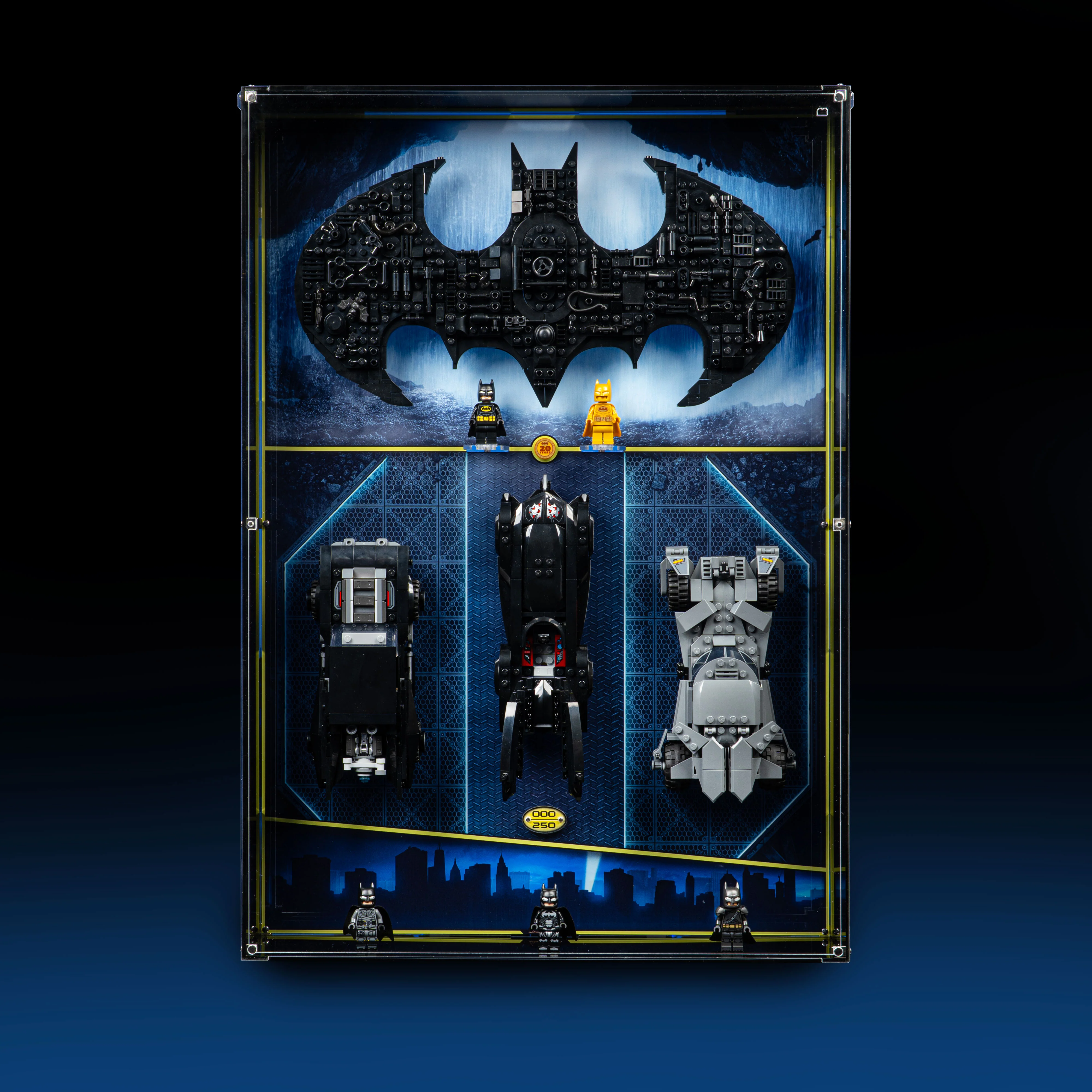 Limited Edition Wall Mounted Display Case for LEGO® Batman™ Logo & Cars (76330) (76332) (76333) (76331) - Image 5