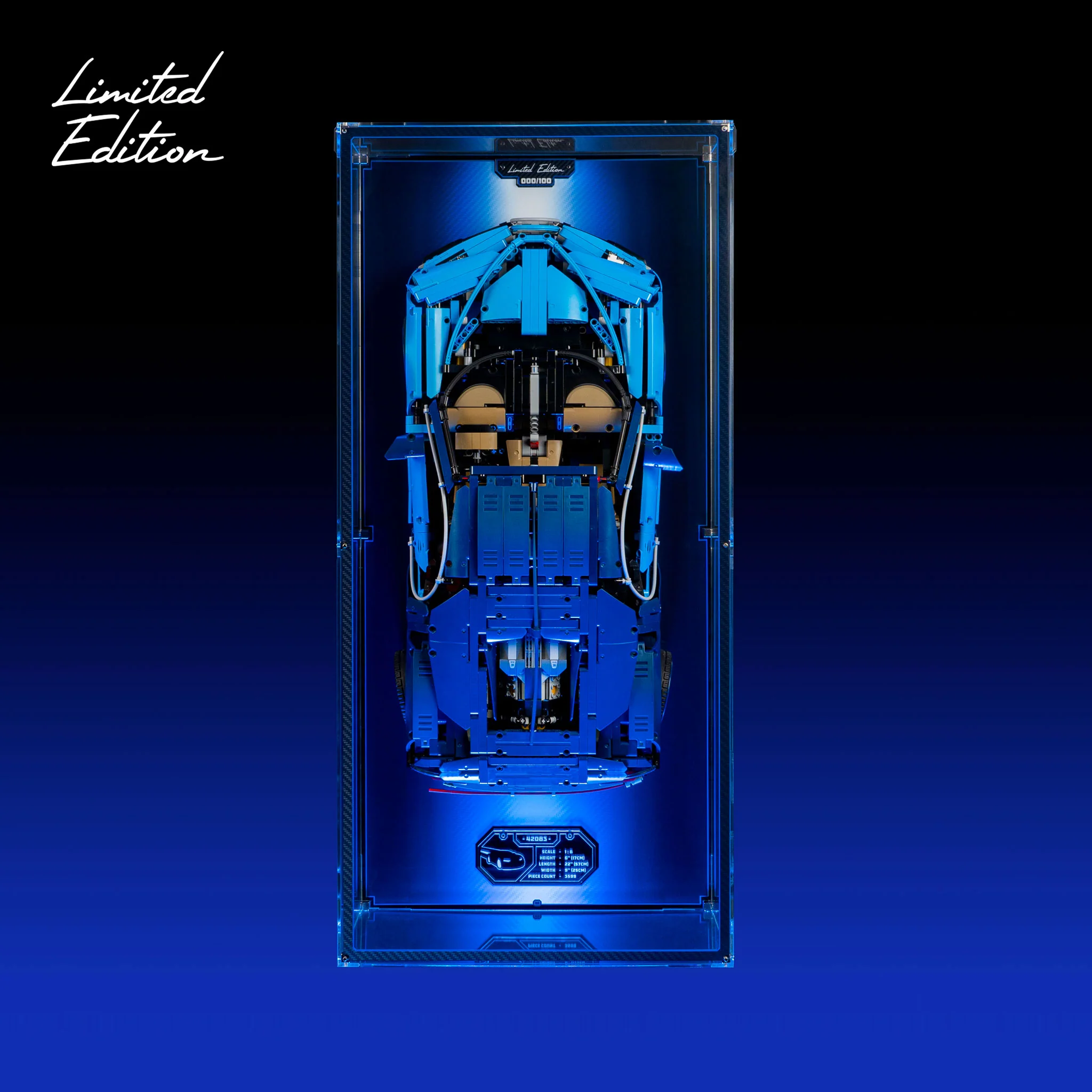 Limited Edition Wall Mounted Display Case for LEGO® Technic™ Bugatti Chiron (42083) - Image 2