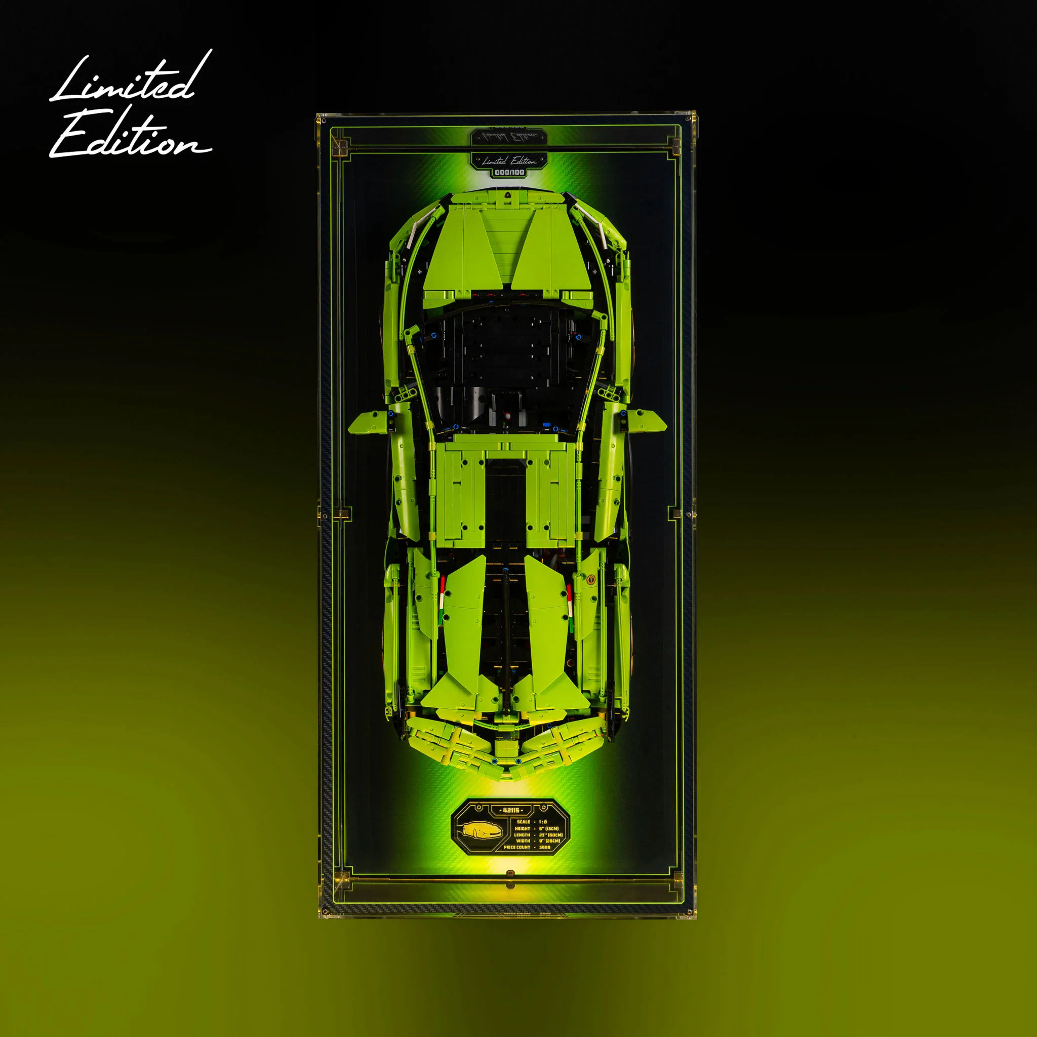 Limited Edition Wall Mounted Display Case for LEGO® Technic™ Lamborghini Sián (42115) - Image 2