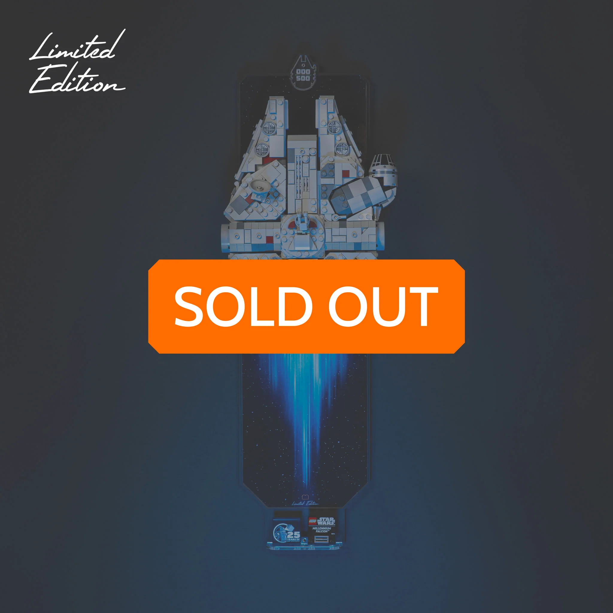 Limited Edition Wall Mounted Stand for LEGO® Star Wars™ Midi Scale Millennium Falcon™ (75375)