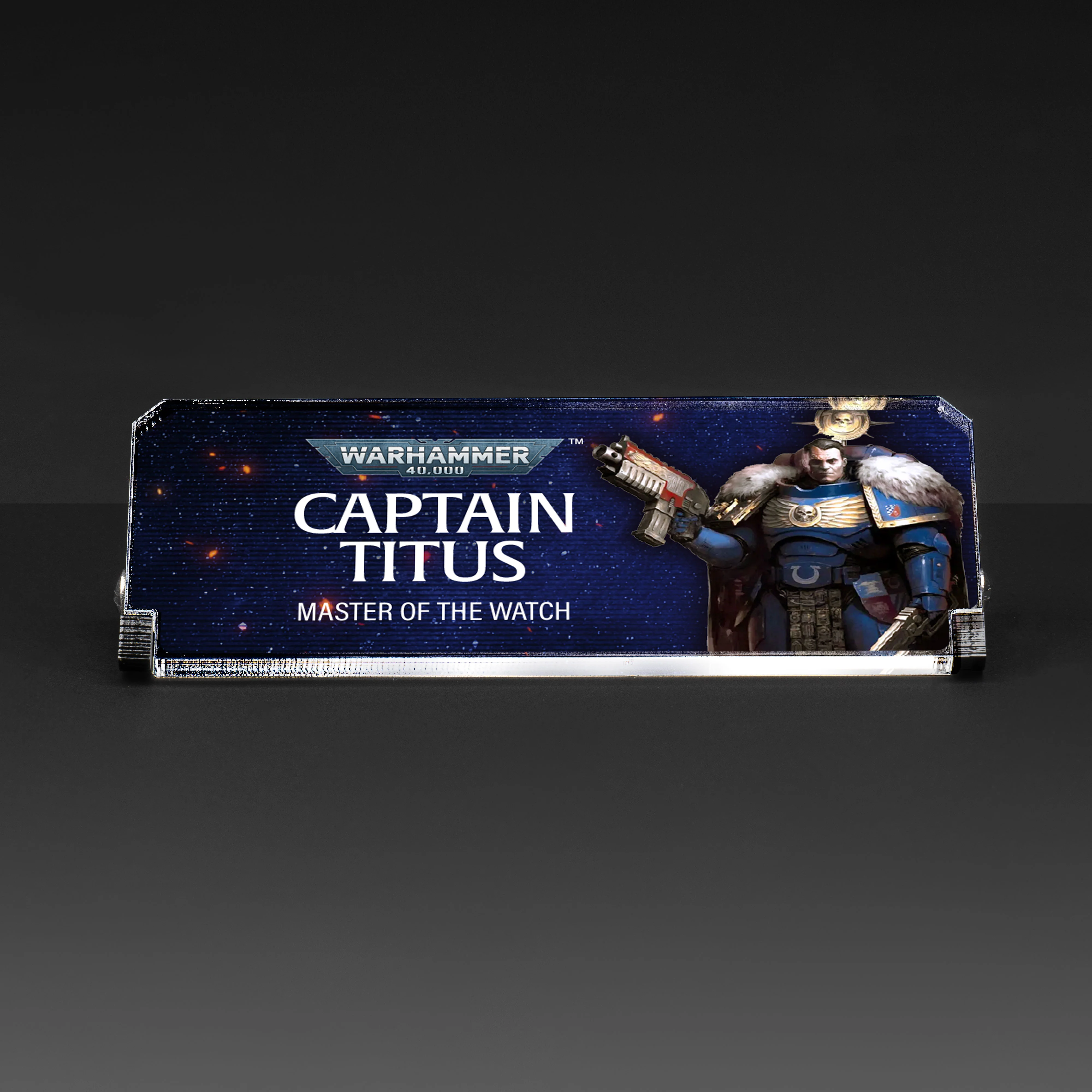 Plaque for Warhammer® 40,000 Captain Titus - Image 2