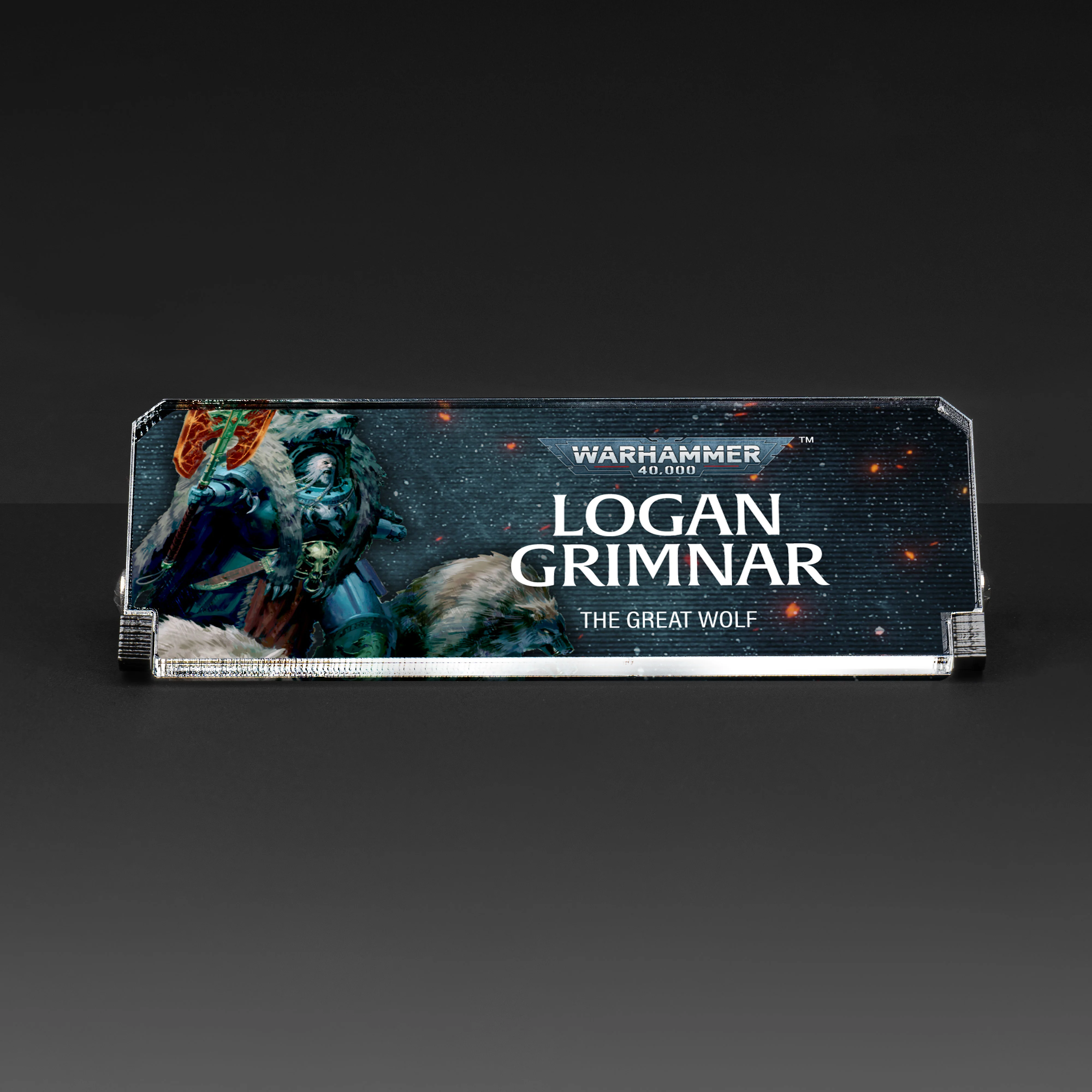 Plaque for Warhammer® 40,000 Logan Grimnar - Image 2