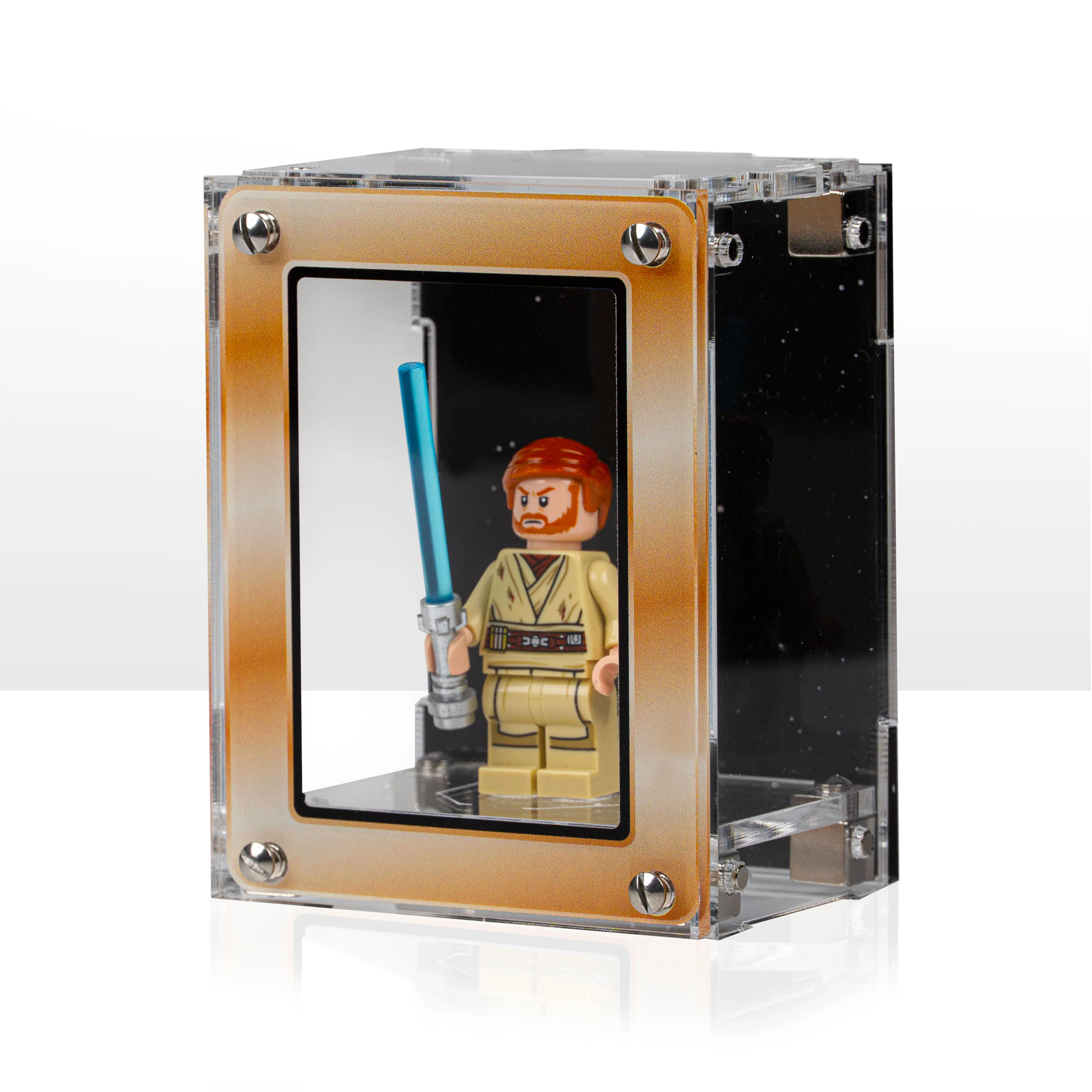 Star Wars™ Gold Themed Modular Display Case for LEGO® Minifigures
