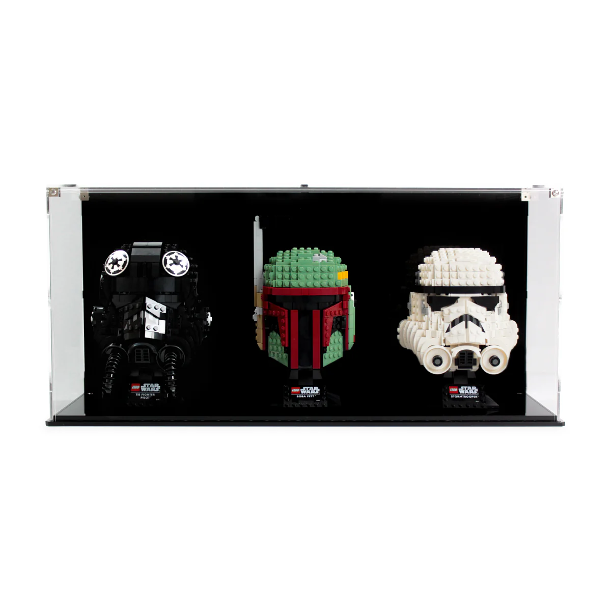 Display Case for three LEGO® Helmets