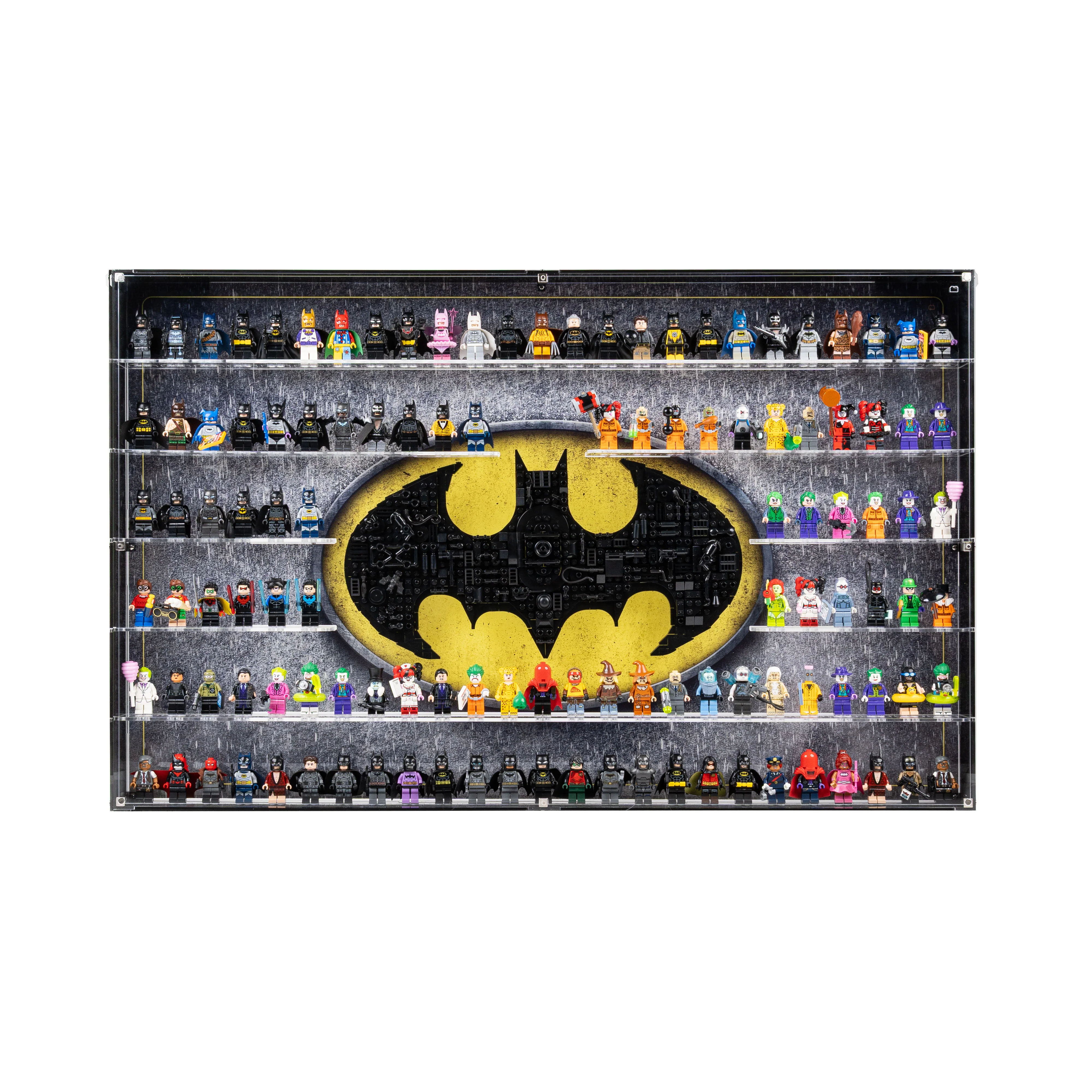 Wall Mounted Display Case for LEGO® Batman™ Logo & 121 Minifigures (76330) - Image 5