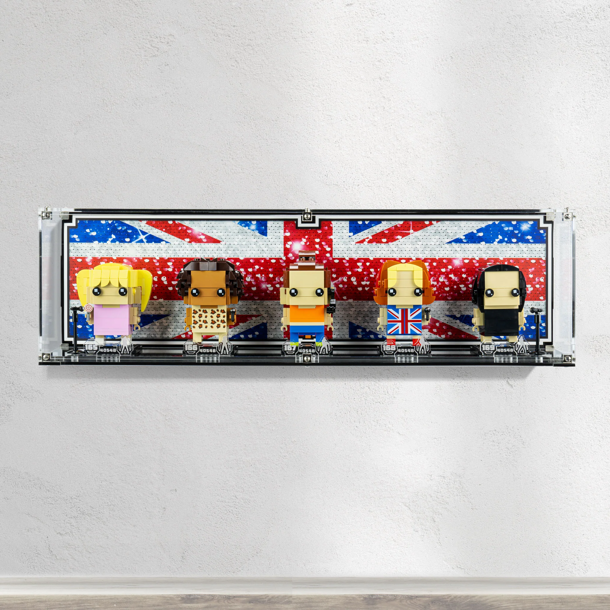 Wall Mounted Display Case for LEGO® Brickheadz Spice Girls Tribute (40548)