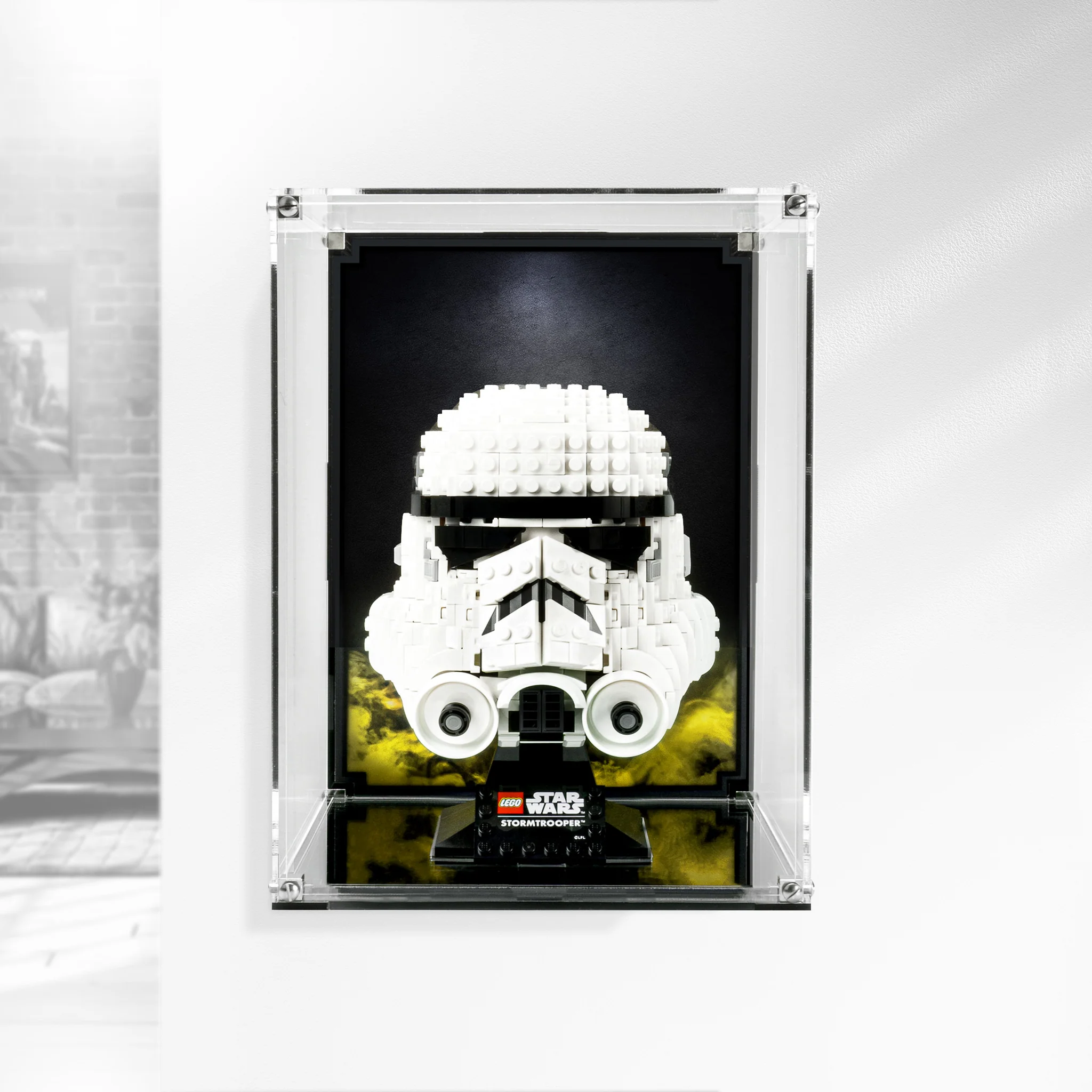 Wall Mounted Display Case for LEGO® Star Wars Stormtrooper Helmet (75276)