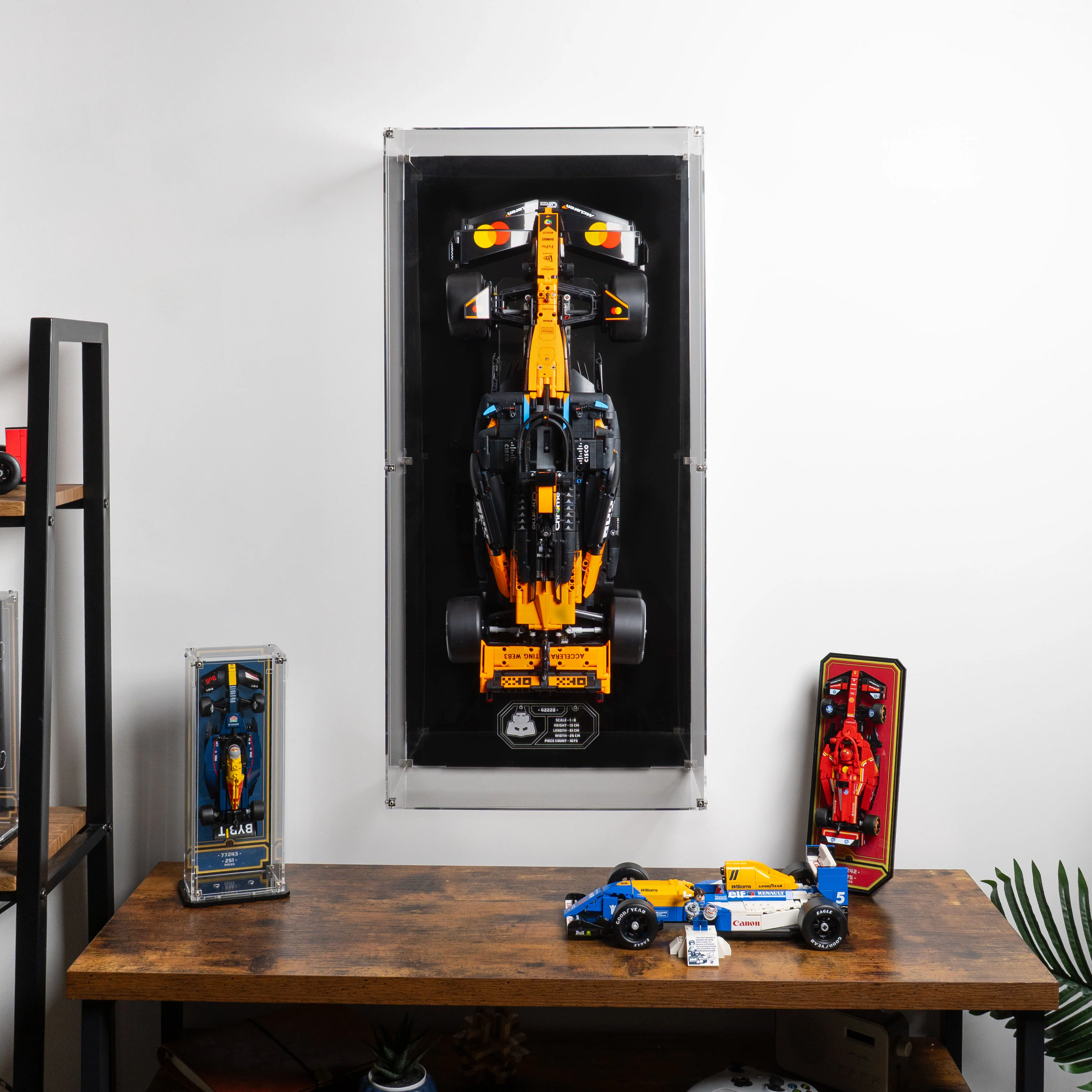 Wall Mounted Display Case for LEGO® Technic McLaren MCL39 F1® Car (42228) - Image 6
