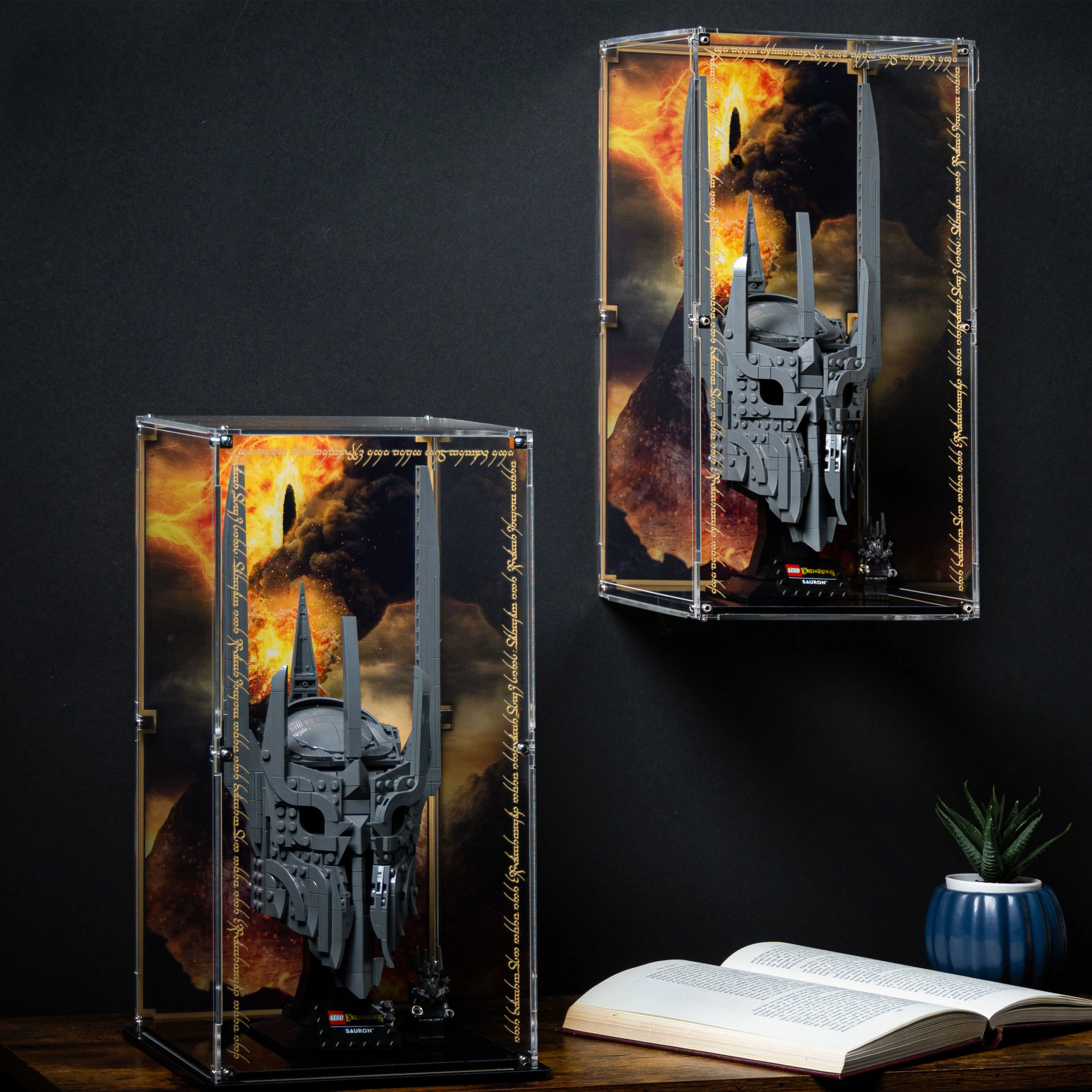 Wall Mounted Display Case for LEGO® The Lord of the Rings: Sauron's Helmet (11373) - Image 2