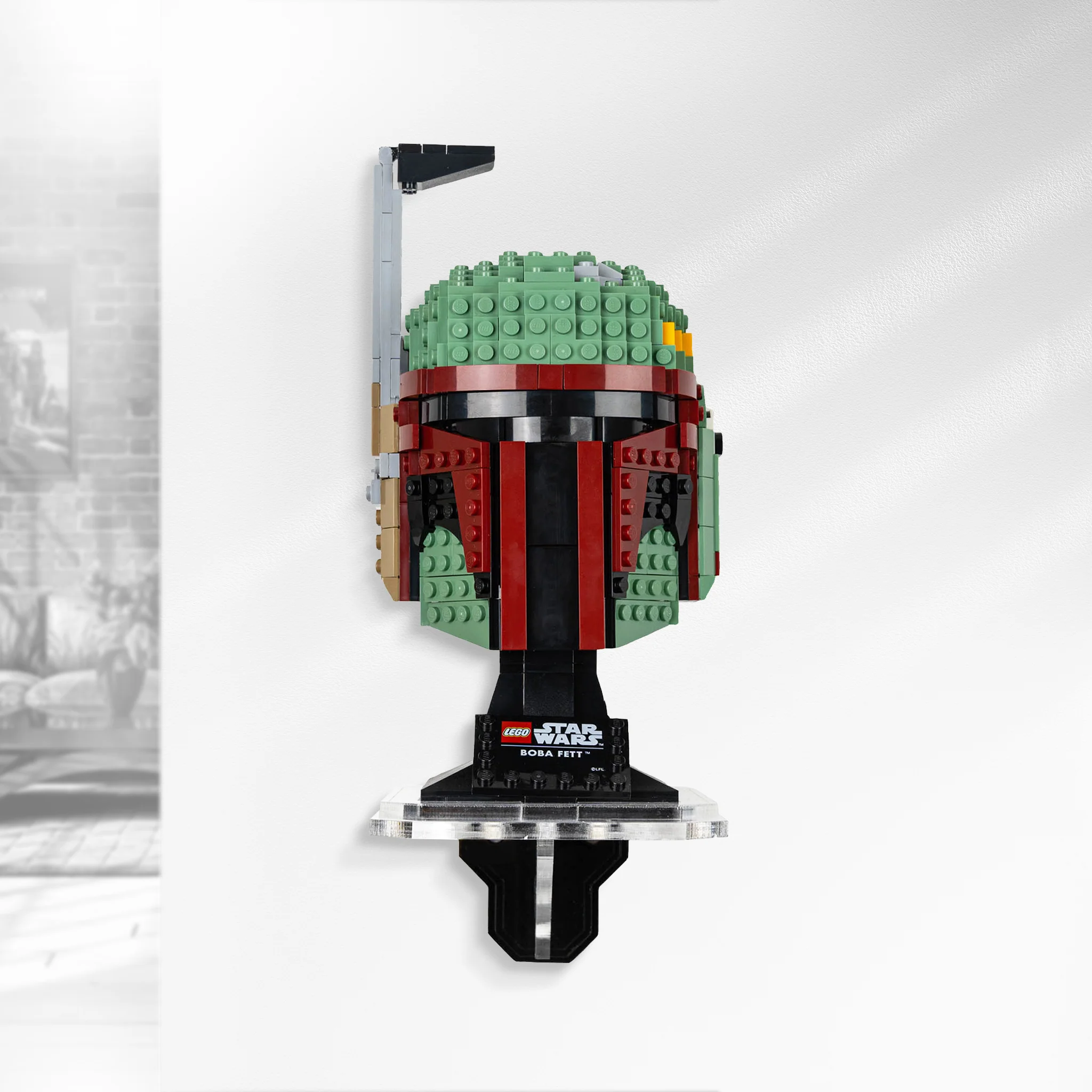 Wall Mounted Display for LEGO® Star Wars Boba Fett Helmet (75277)