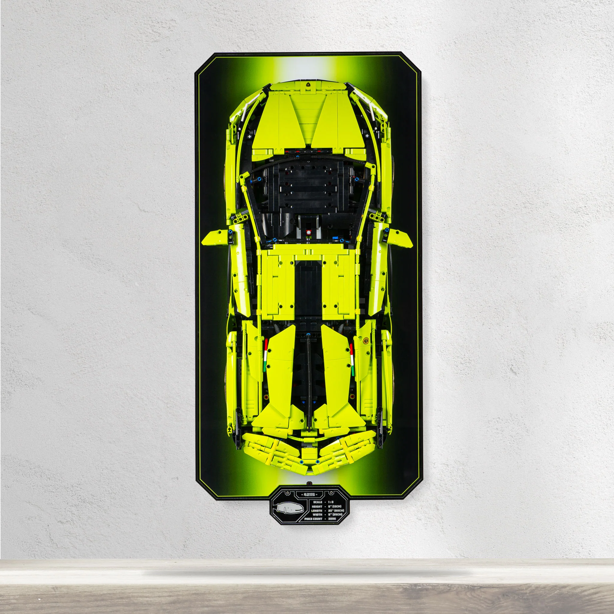 Wall Mounted Display Stand for LEGO® Technic™ Lamborghini Sián (42115) - Image 2