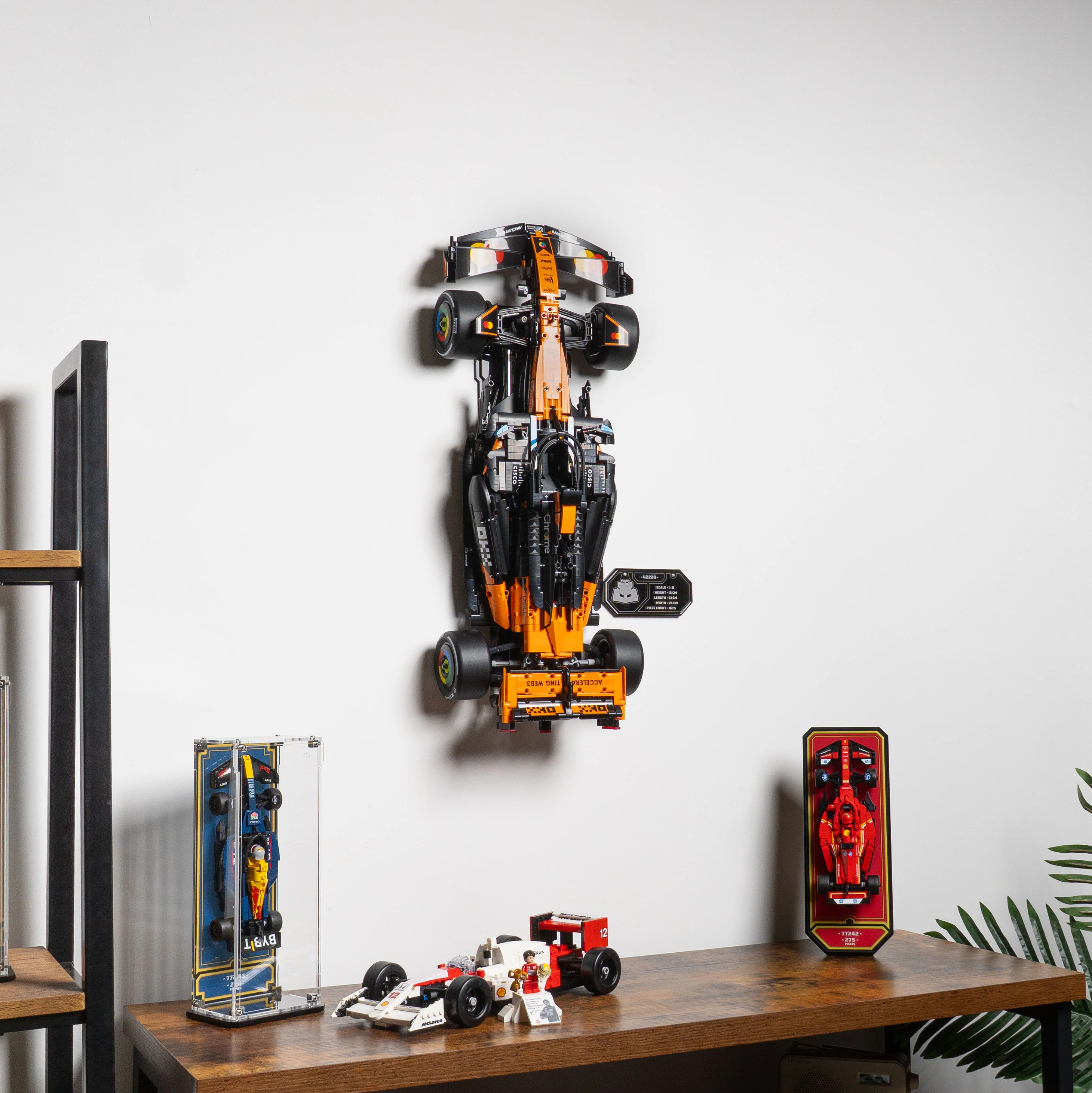 Wall Mounted Display Stand for LEGO® Technic McLaren MCL39 F1® Car (42228) - Image 13