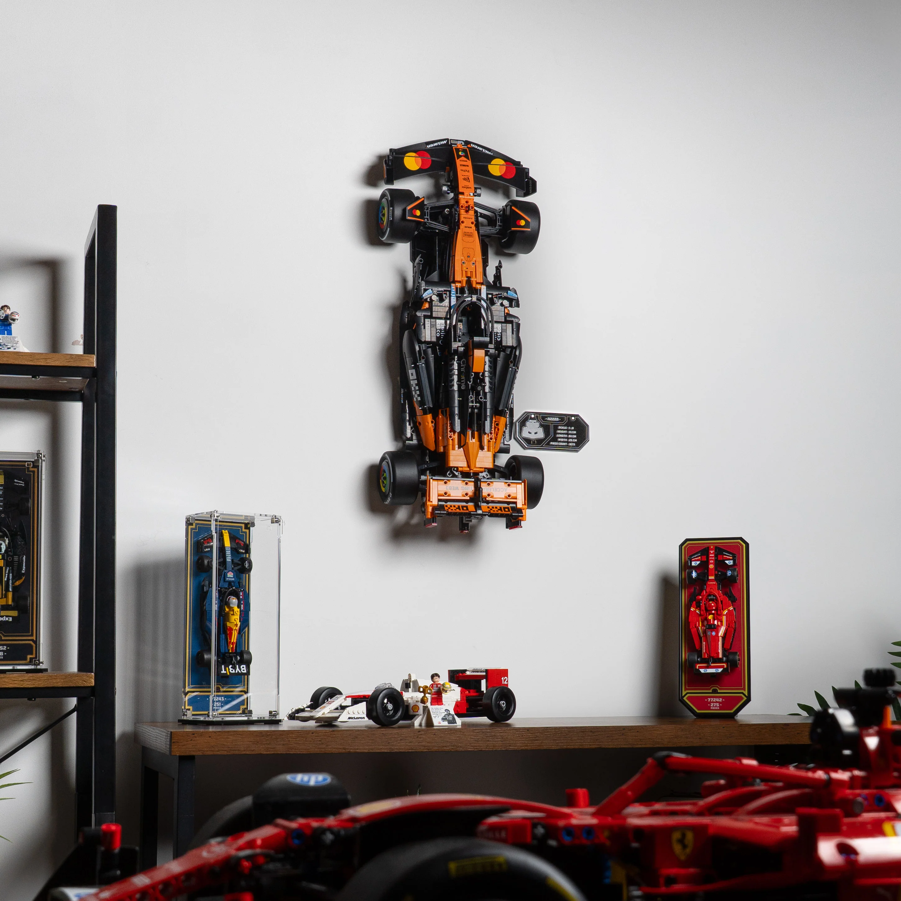 Wall Mounted Display Stand for LEGO® Technic McLaren MCL39 F1® Car (42228) - Image 14