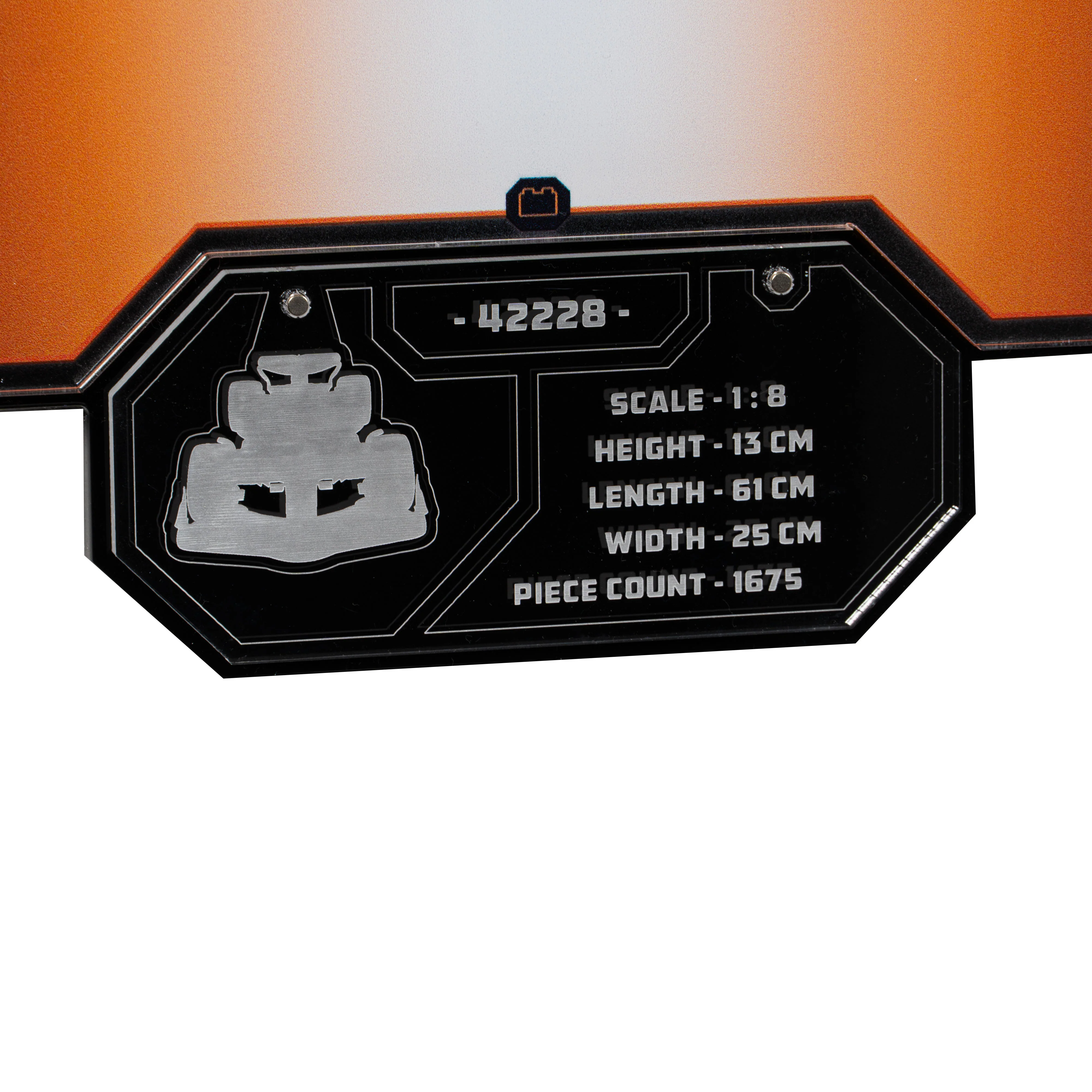 Wall Mounted Display Stand for LEGO® Technic McLaren MCL39 F1® Car (42228) - Image 4